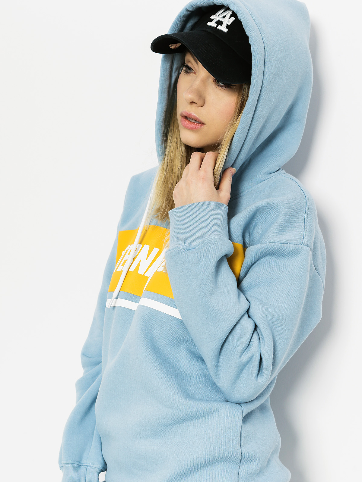 Mikina s kapucí Koka Prospekt Park HD Wmn (light blue)