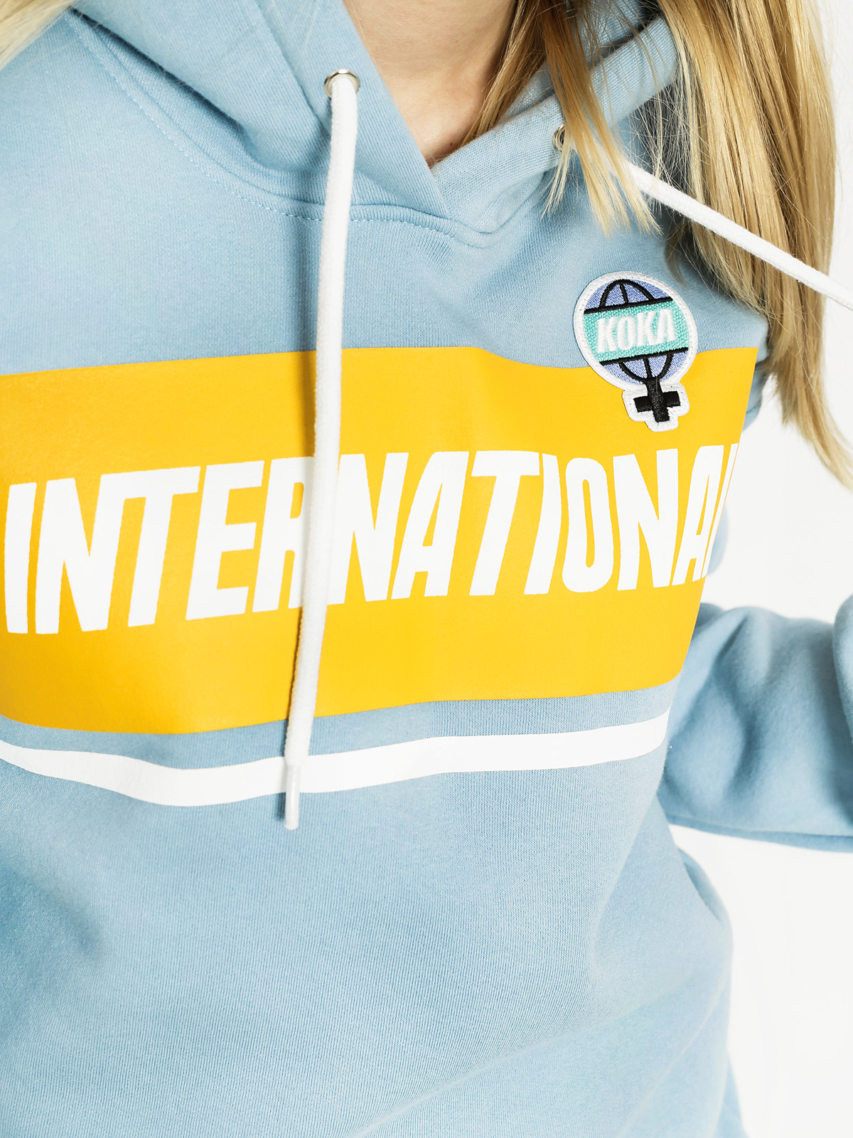 Mikina s kapucí Koka Prospekt Park HD Wmn (light blue)