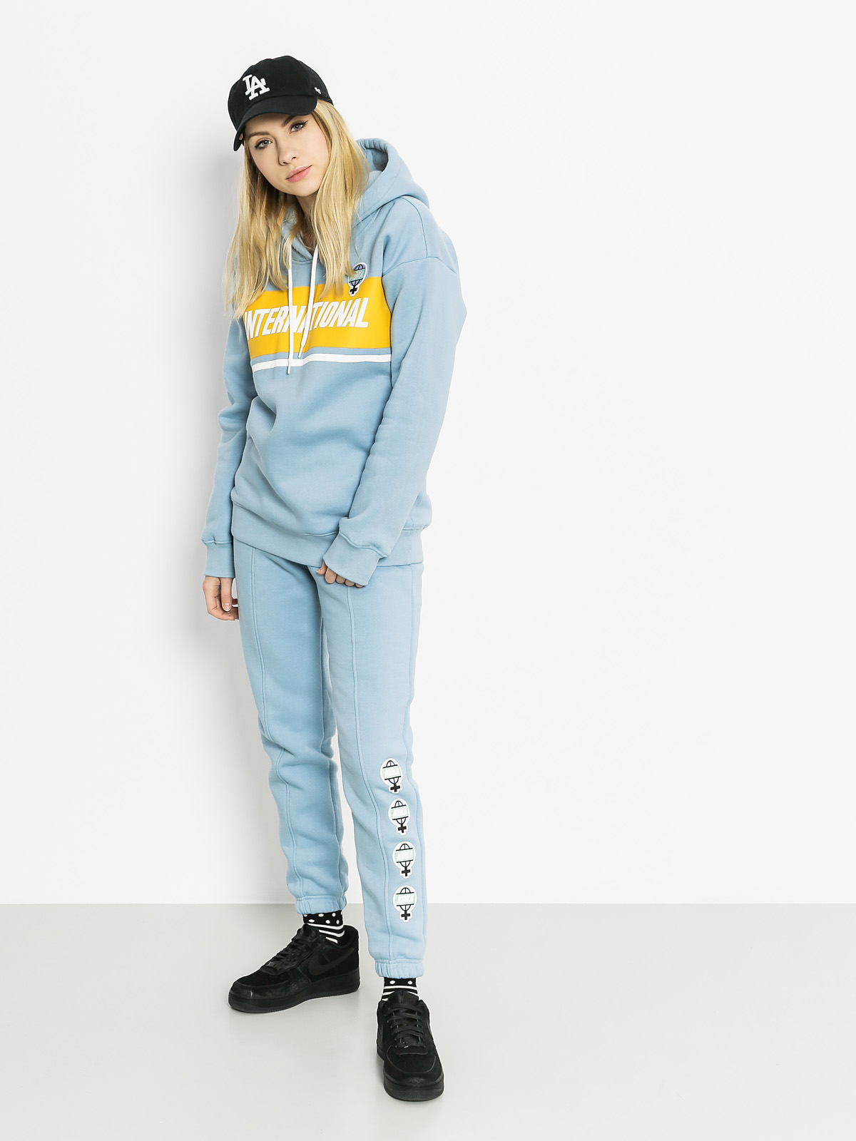 Mikina s kapucí Koka Prospekt Park HD Wmn (light blue)