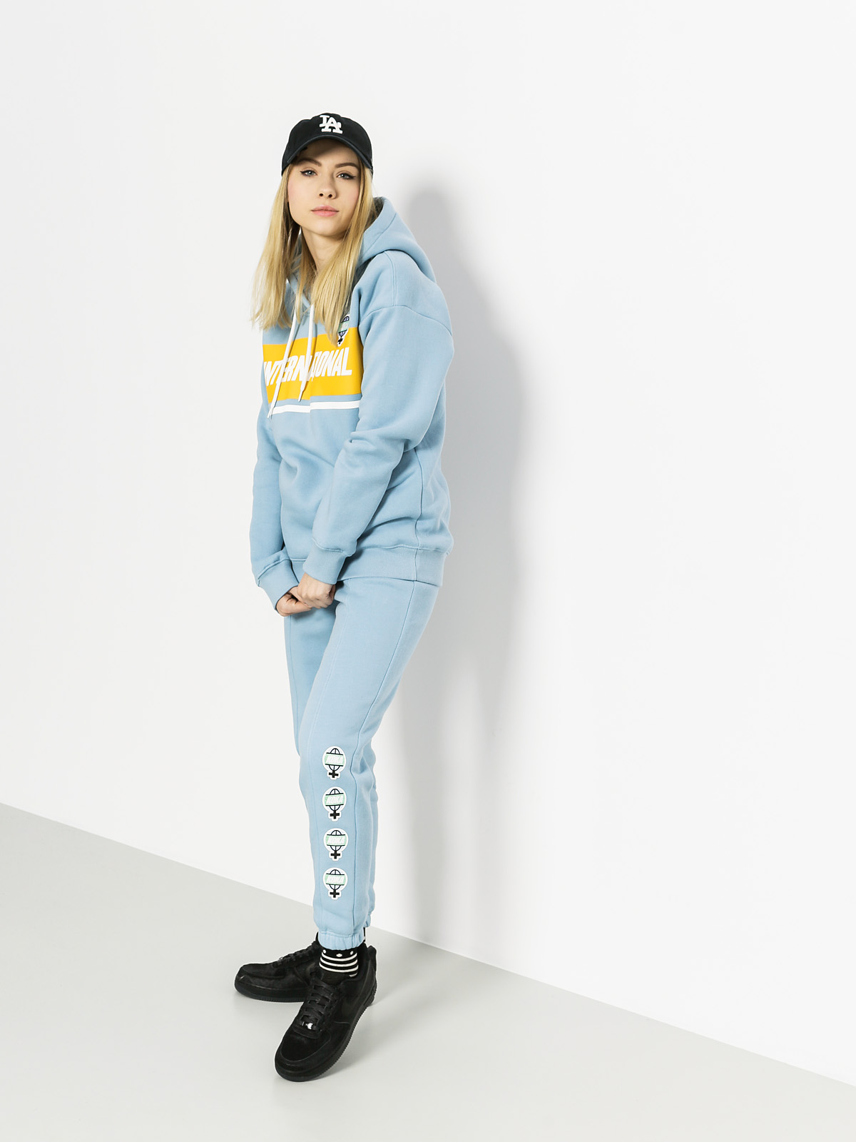 Mikina s kapucí Koka Prospekt Park HD Wmn (light blue)