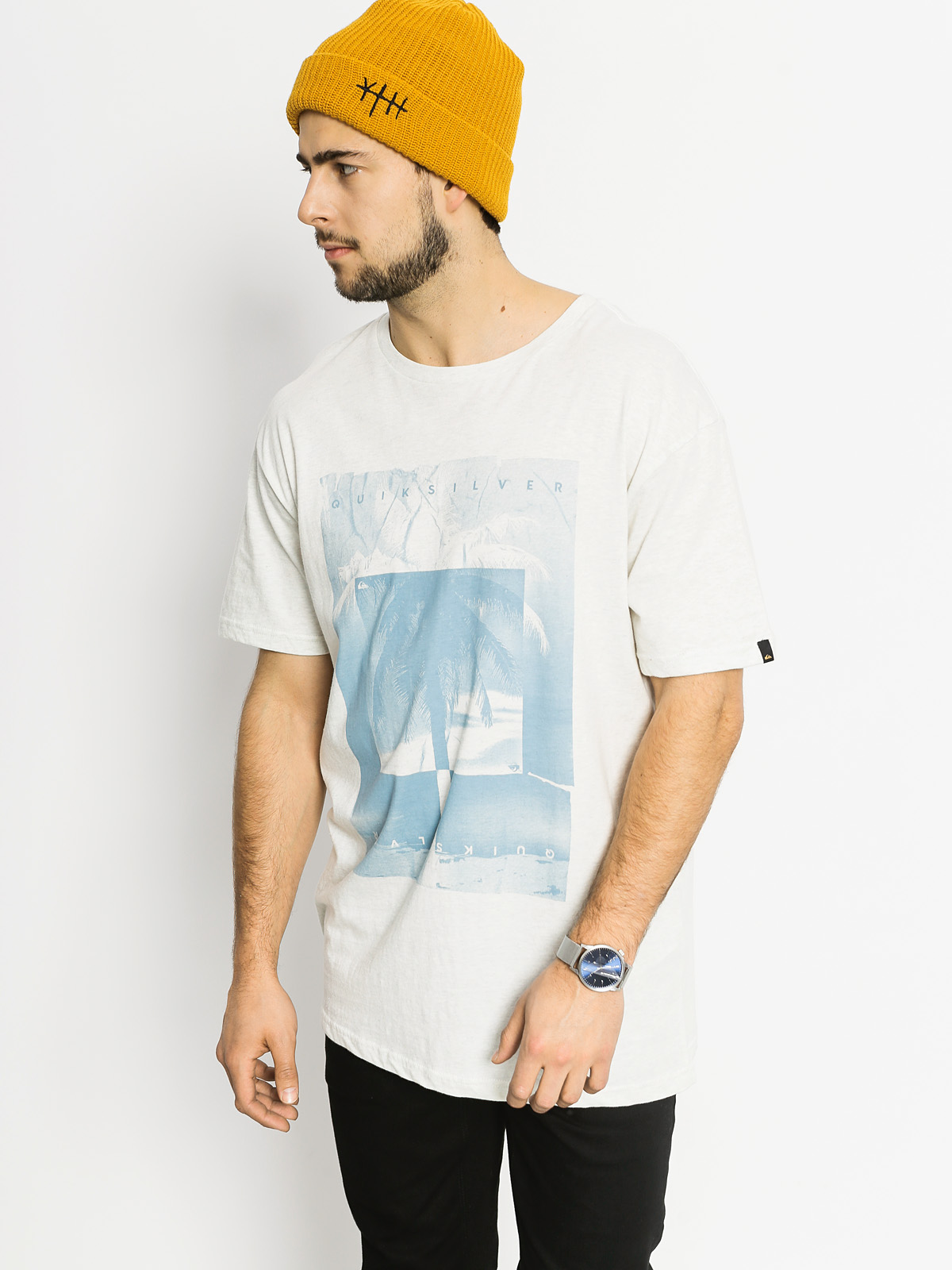 Tričko Quiksilver Inverted (snow white heather)