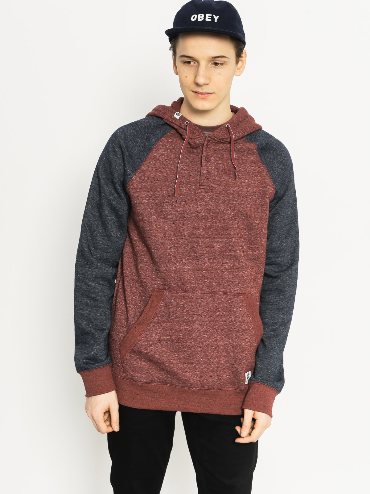 Mikina Element Meridian (oxblood red)