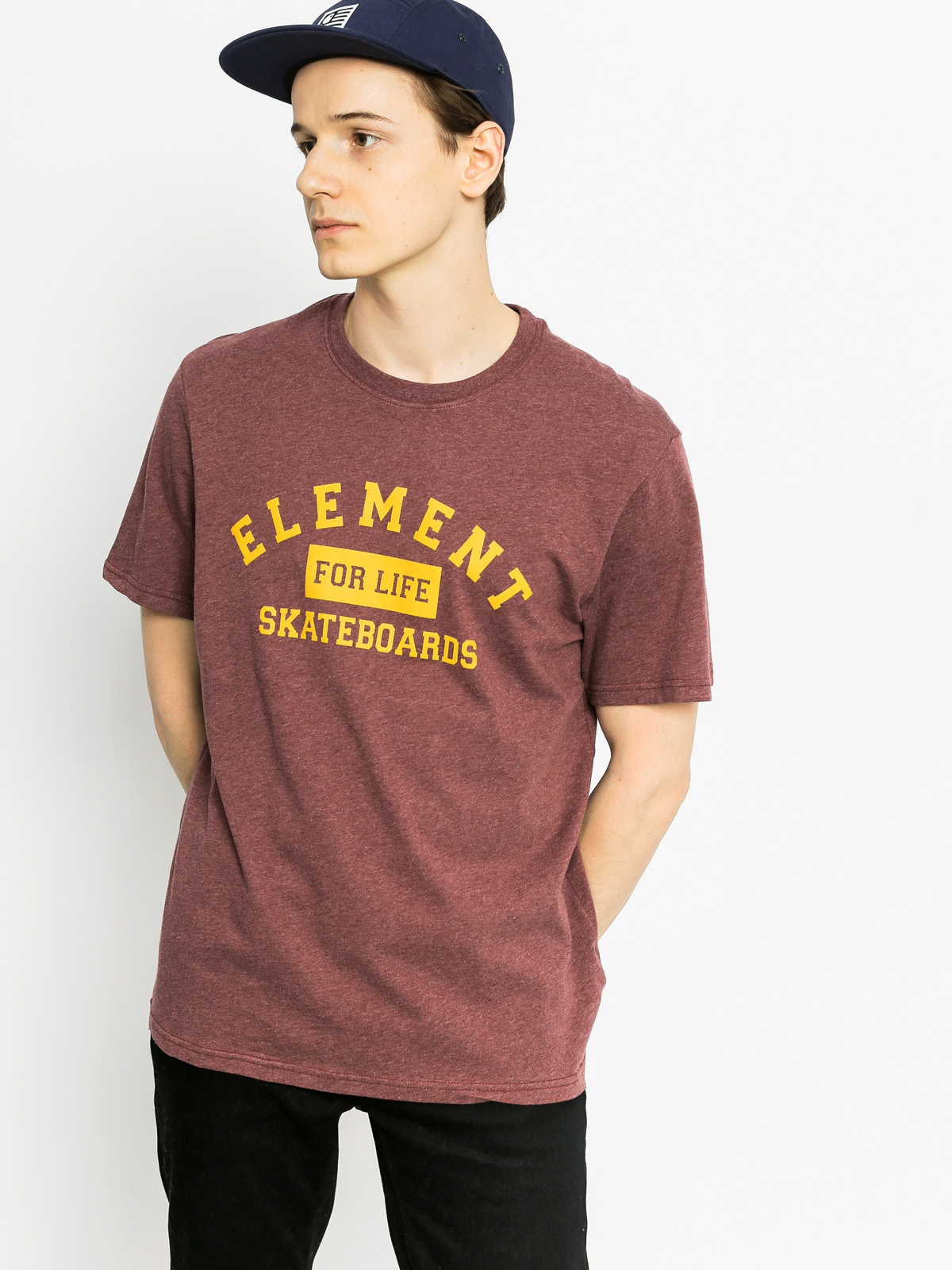 Tričko Element For Life (oxblood heather)