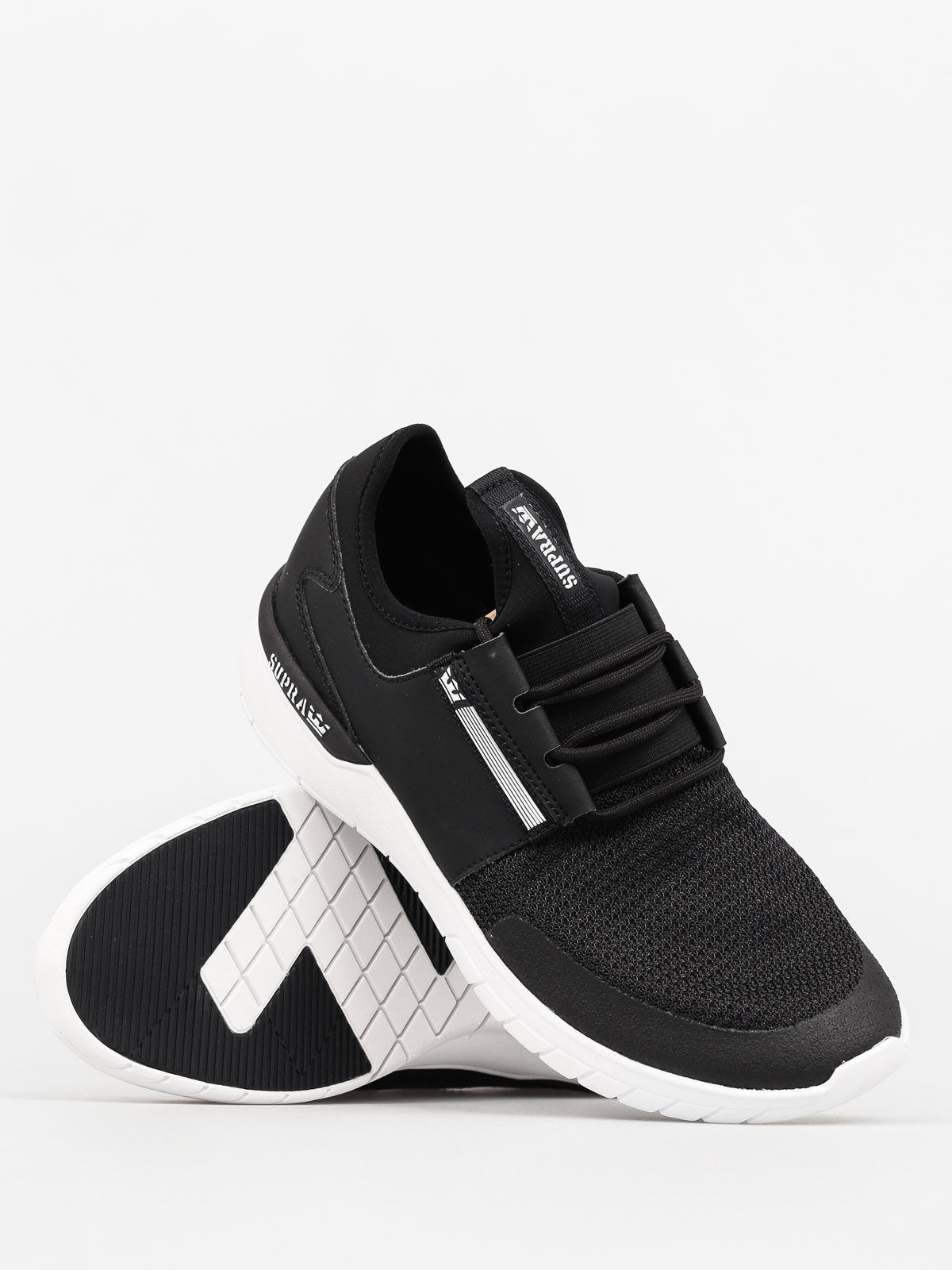 Boty Supra Flow Run (black/black white)