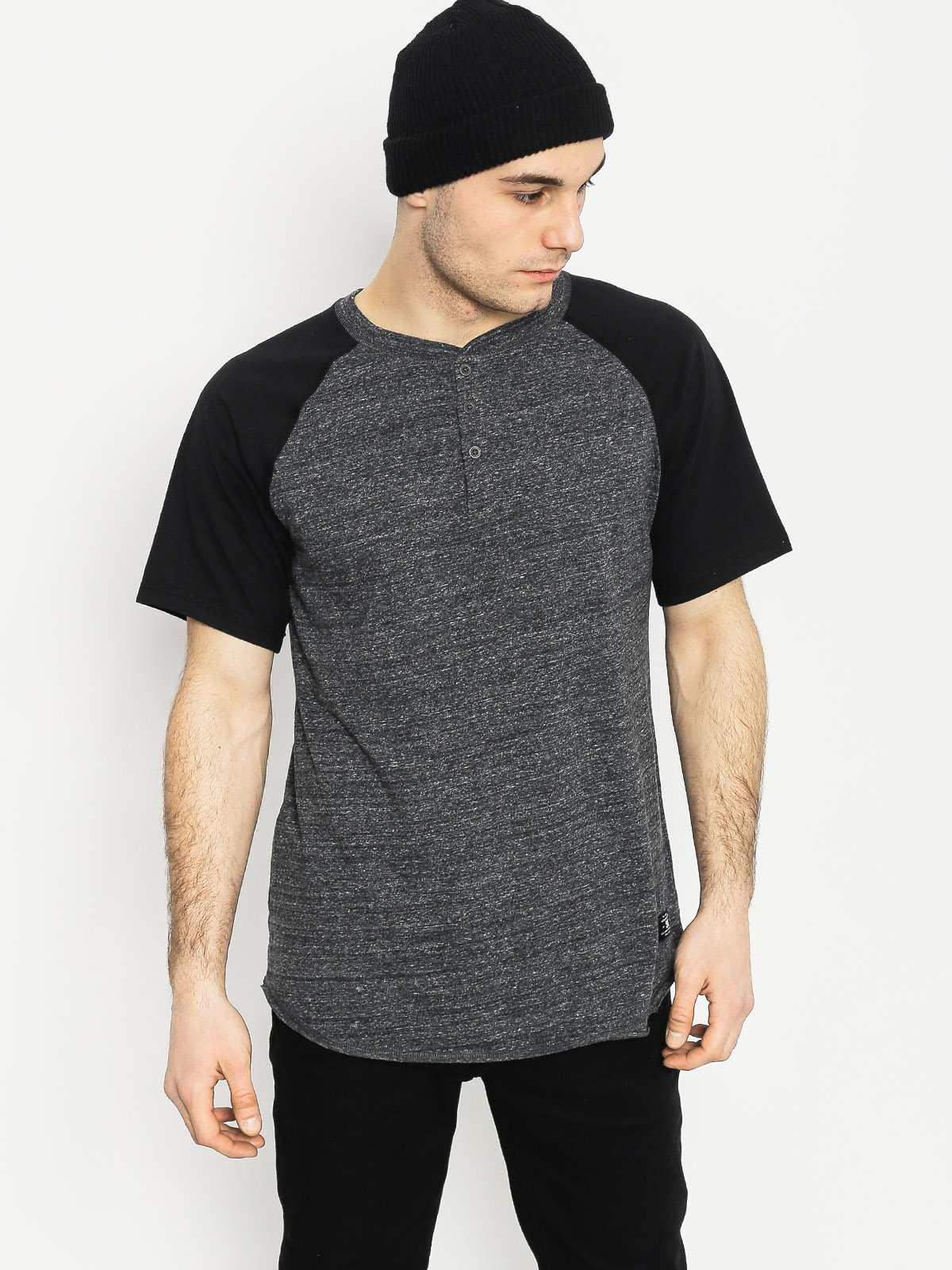 Tričko DC Enderlin Henley (charcoal heather)