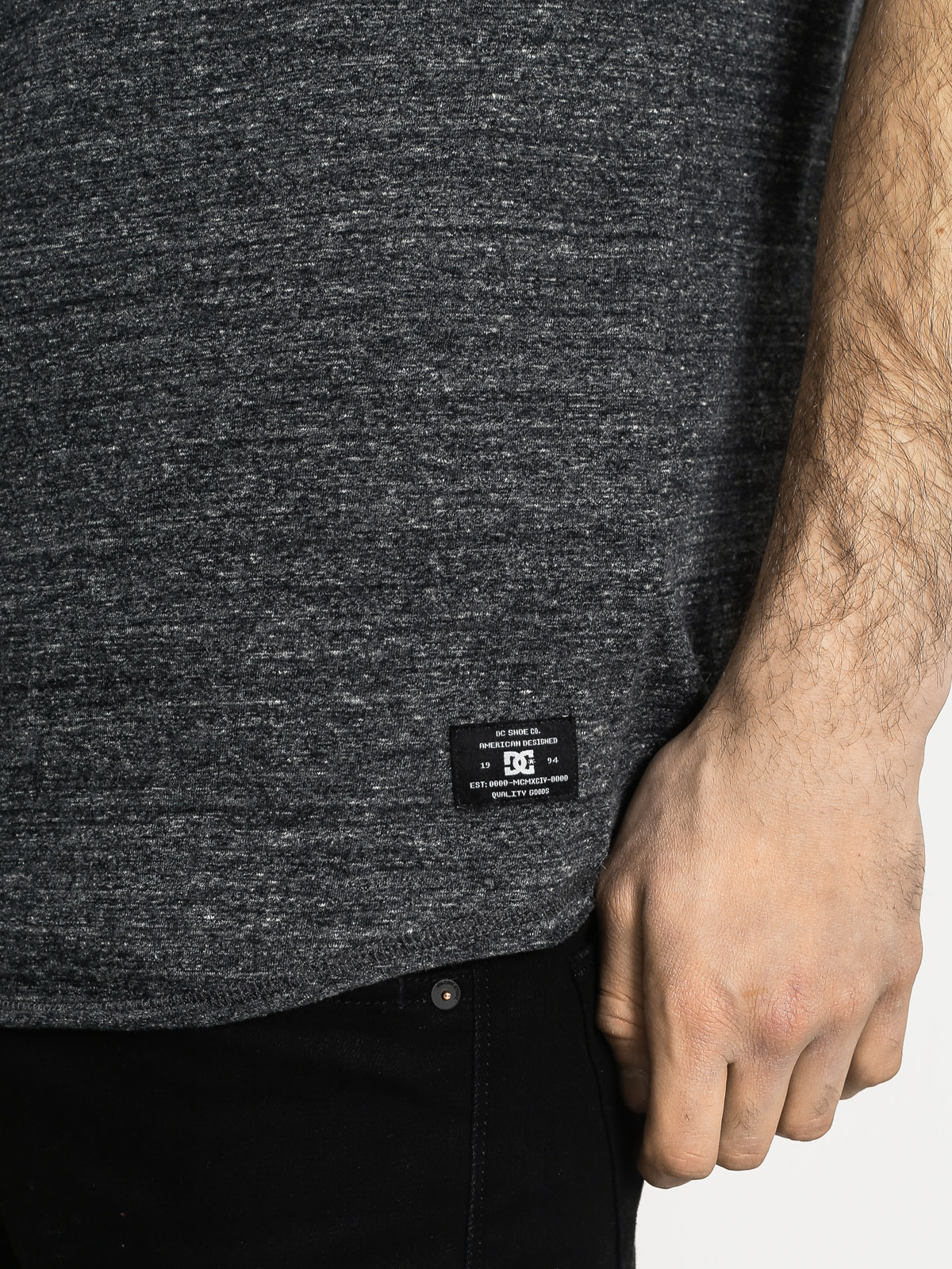 Tričko DC Enderlin Henley (charcoal heather)