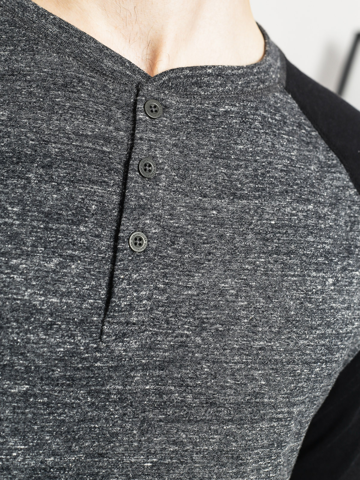 Tričko DC Enderlin Henley (charcoal heather)