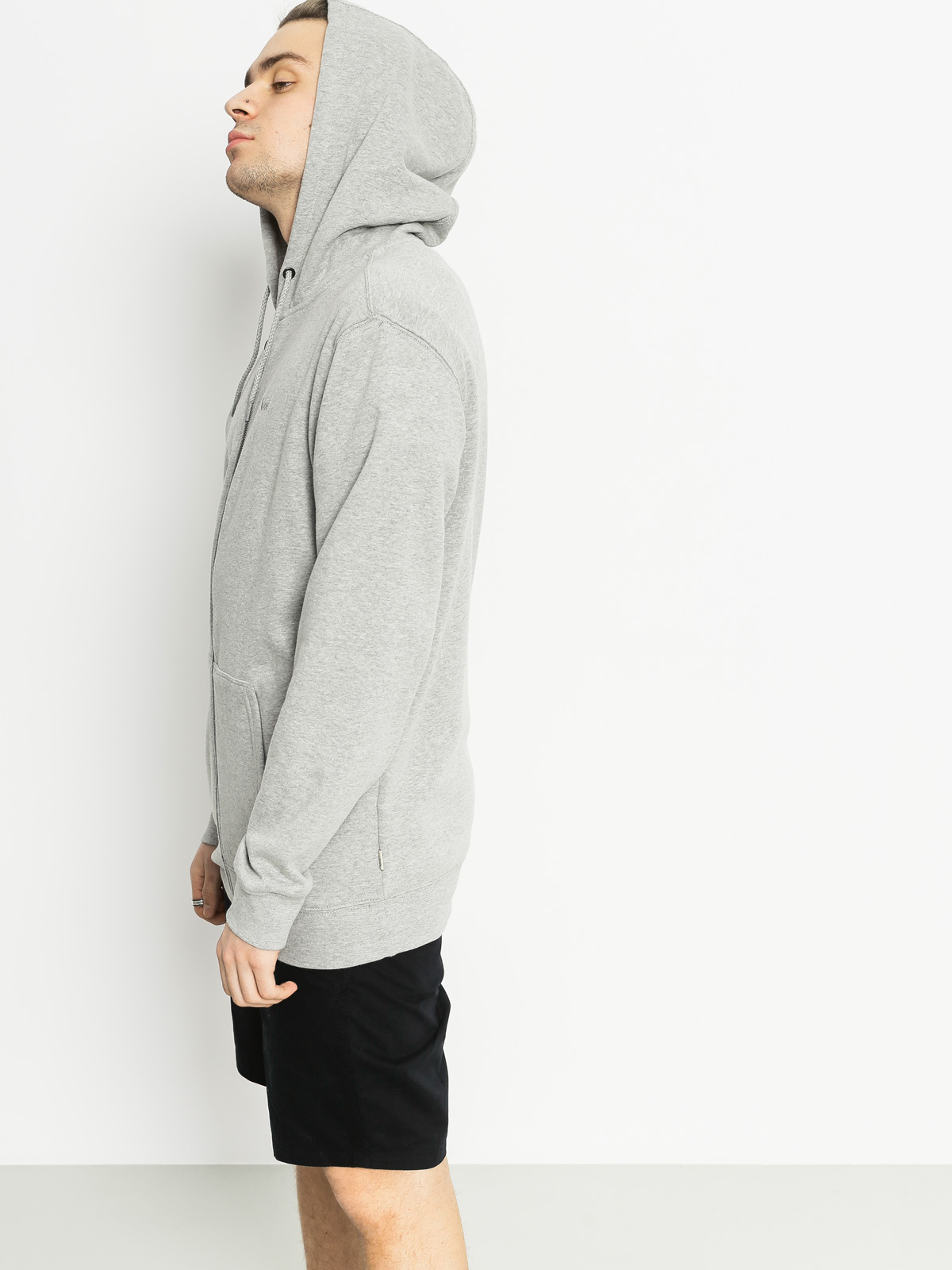 Mikina s kapucí Vans Core Basic ZHD (cement heather)