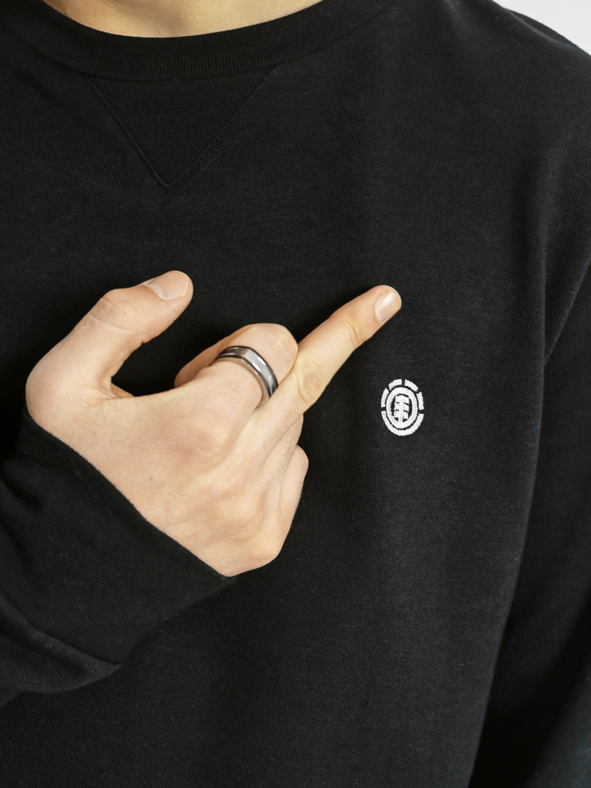 Mikina Element Cornell Cr (flint black)