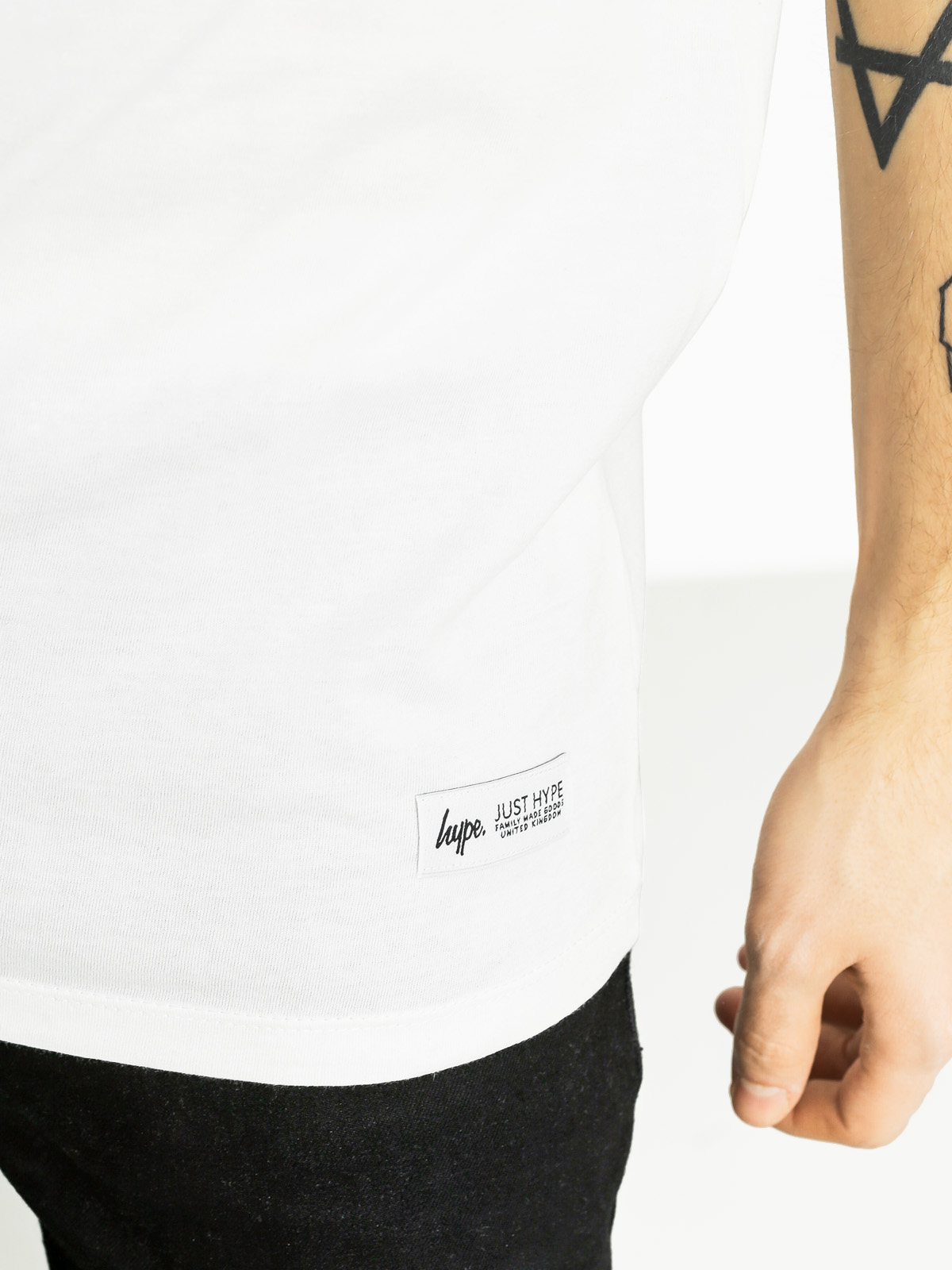 Tričko Hype Infill Panel (white/black)