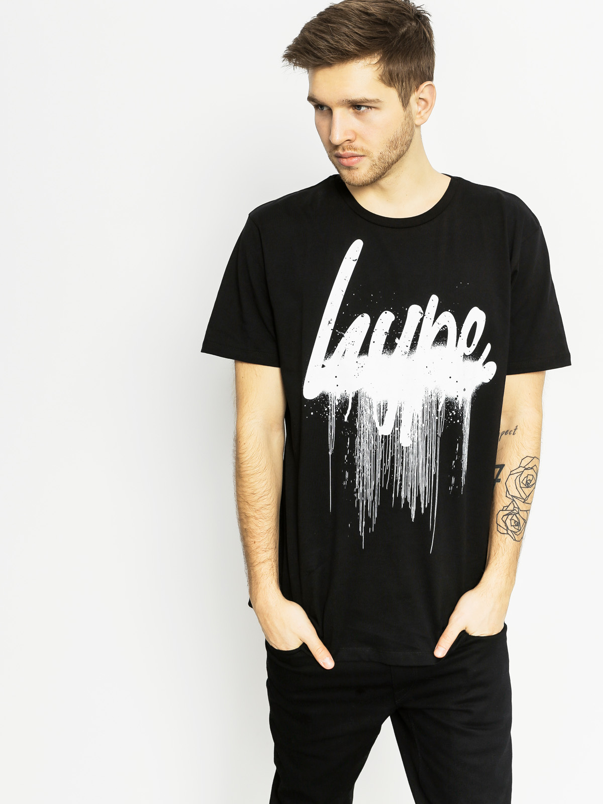 Tričko Hype Drip Script (black)
