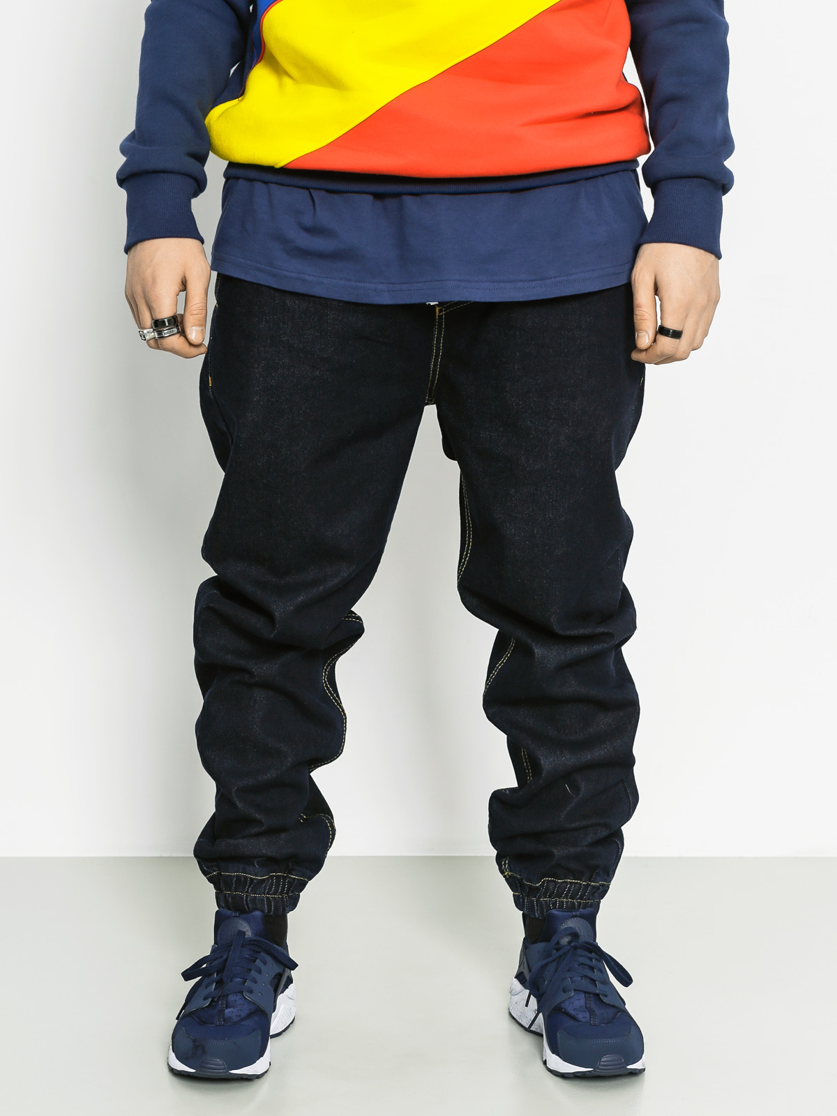 Kalhoty MassDnm Drop Jogger Loose Fit (dark navy)