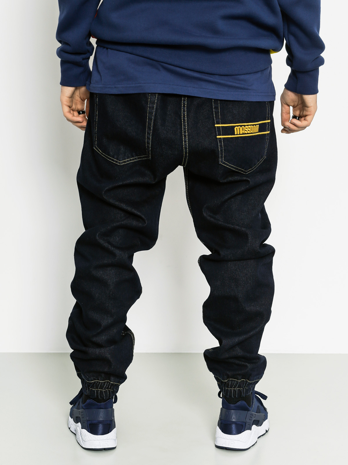 Kalhoty MassDnm Drop Jogger Loose Fit (dark navy)