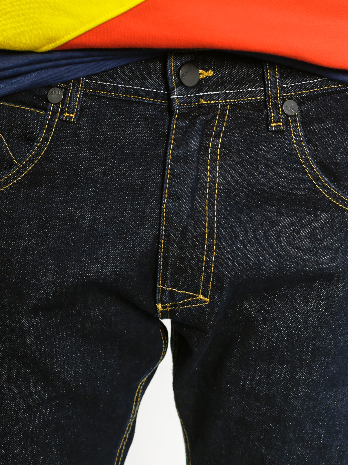 Kalhoty MassDnm Base Denim Jogger Sneaker Fit (dark navy)