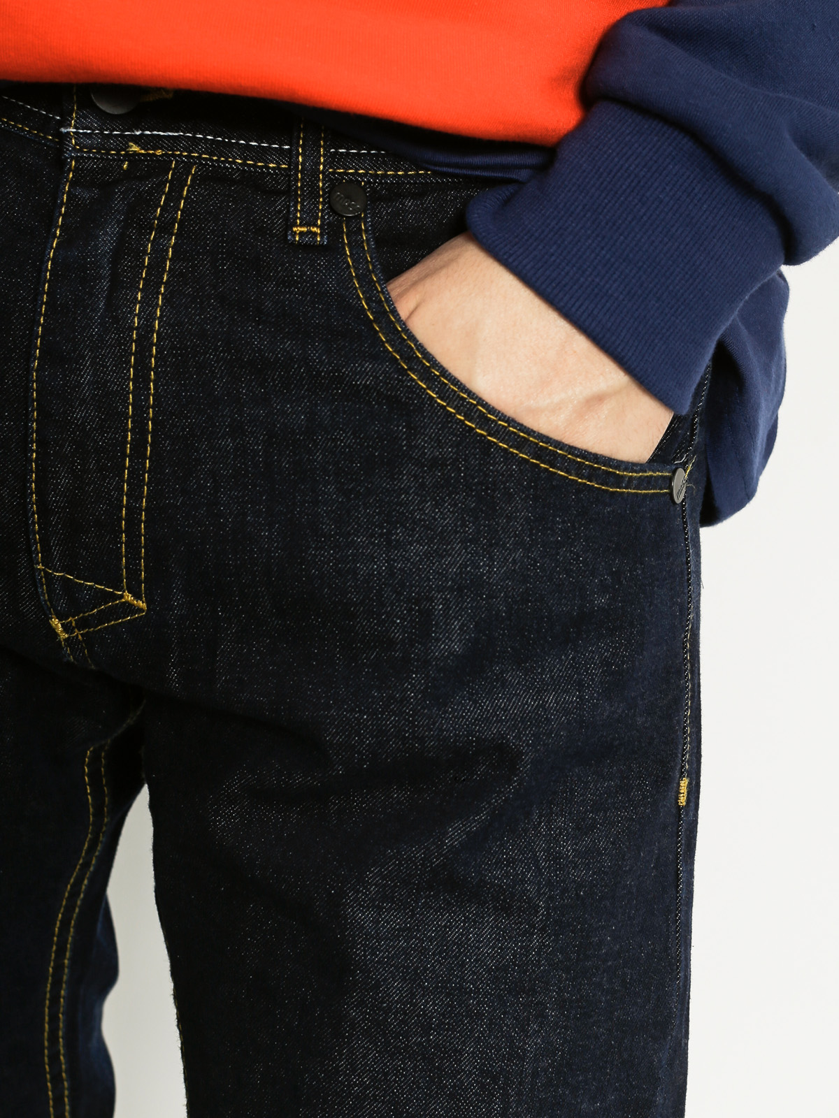 Kalhoty MassDnm Base Denim Jogger Sneaker Fit (dark navy)