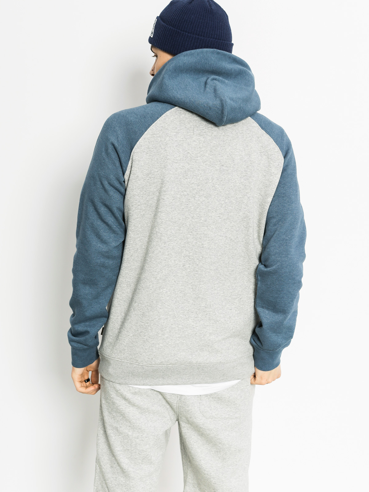 Mikina s kapucí Quiksilver Everyday HD (grey/navy)