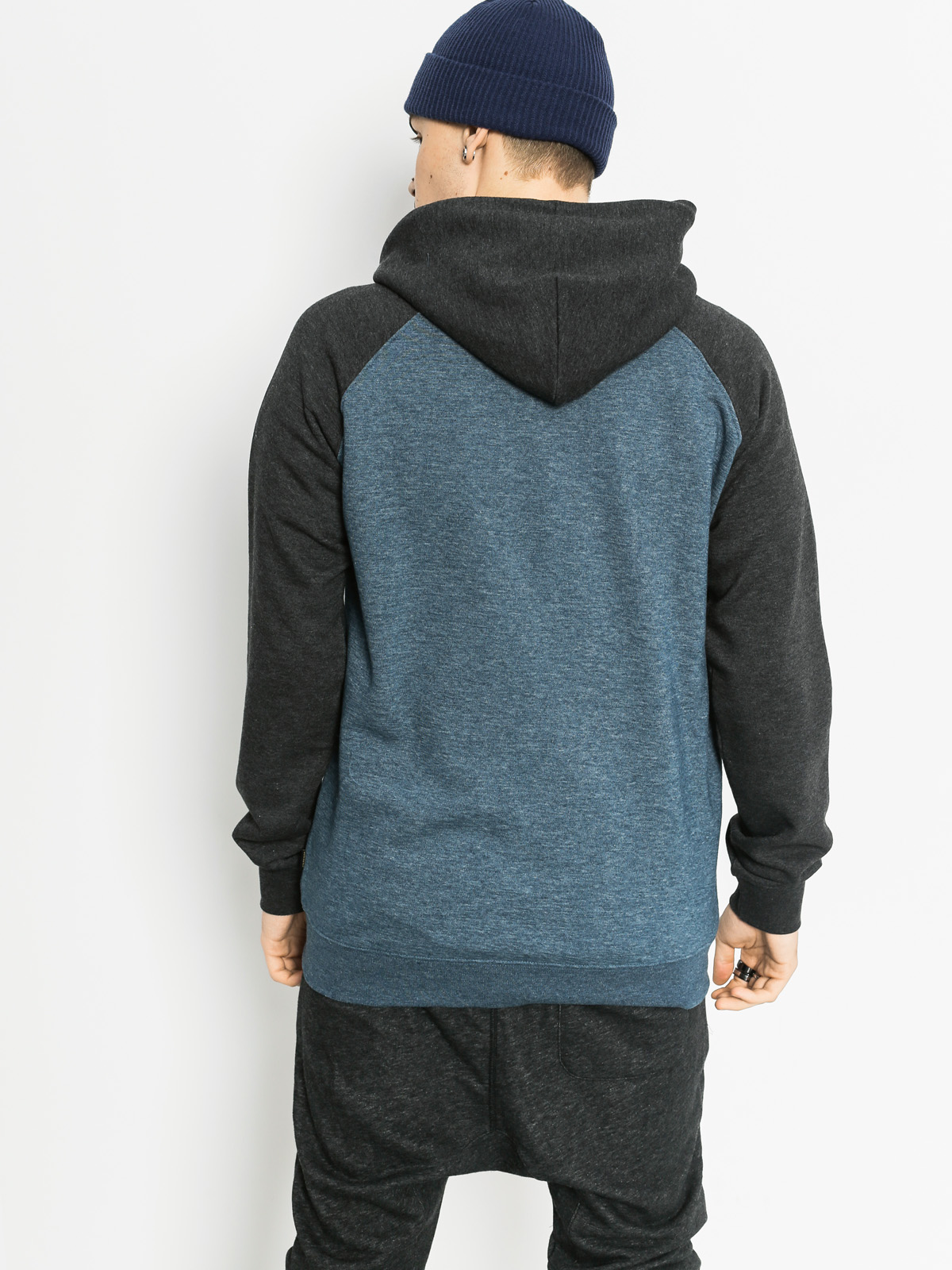 Mikina s kapucí Quiksilver Everyday ZHD (charcoal/navy)