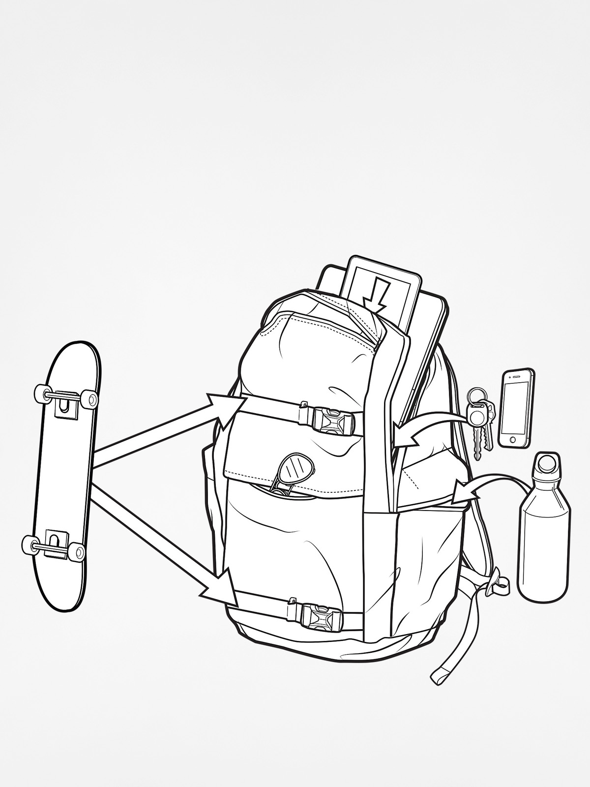 Batoh Burton Kilo (tropical print)