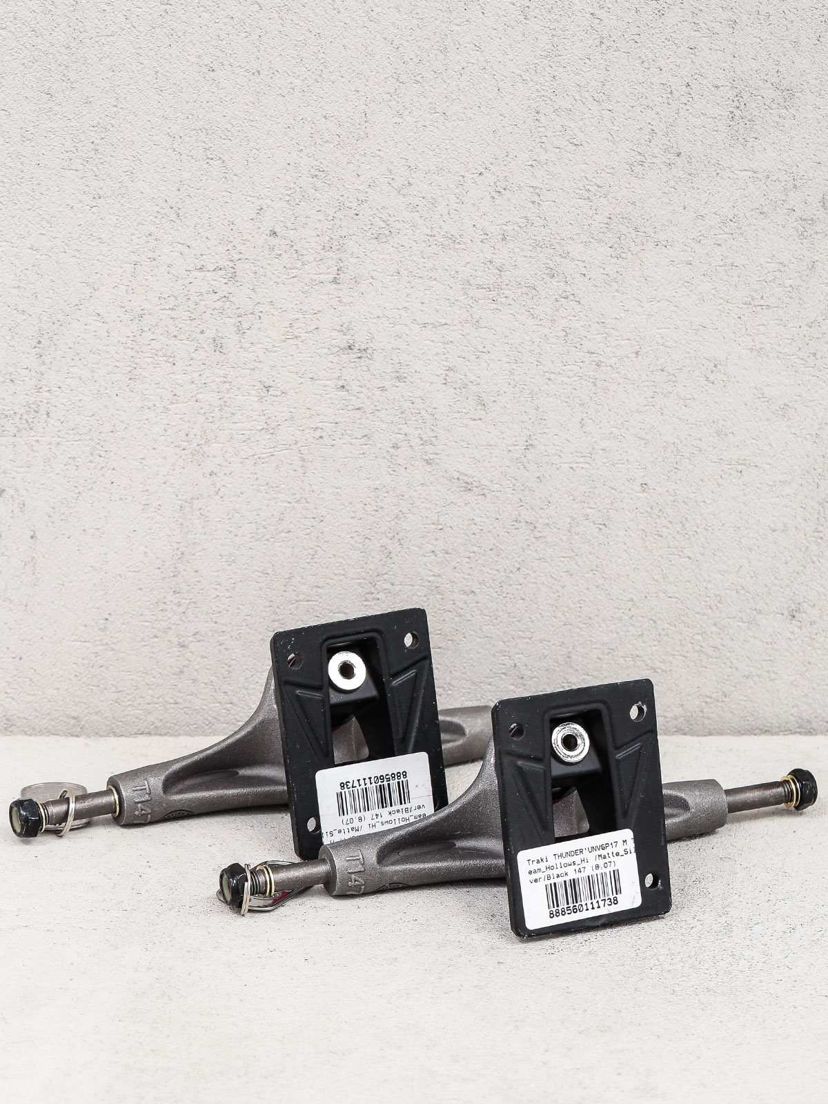 Trucky Thunder Team Hollows Hi (matte silver/black)