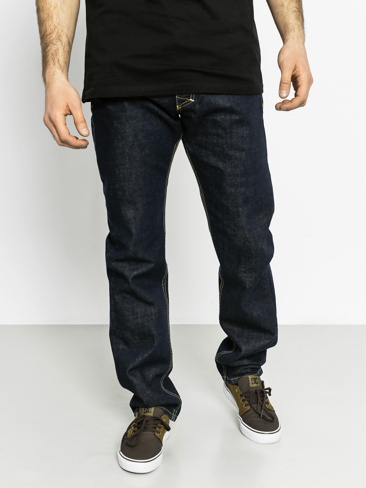 Kalhoty MassDnm Legendary Straight Fit (dark navy)