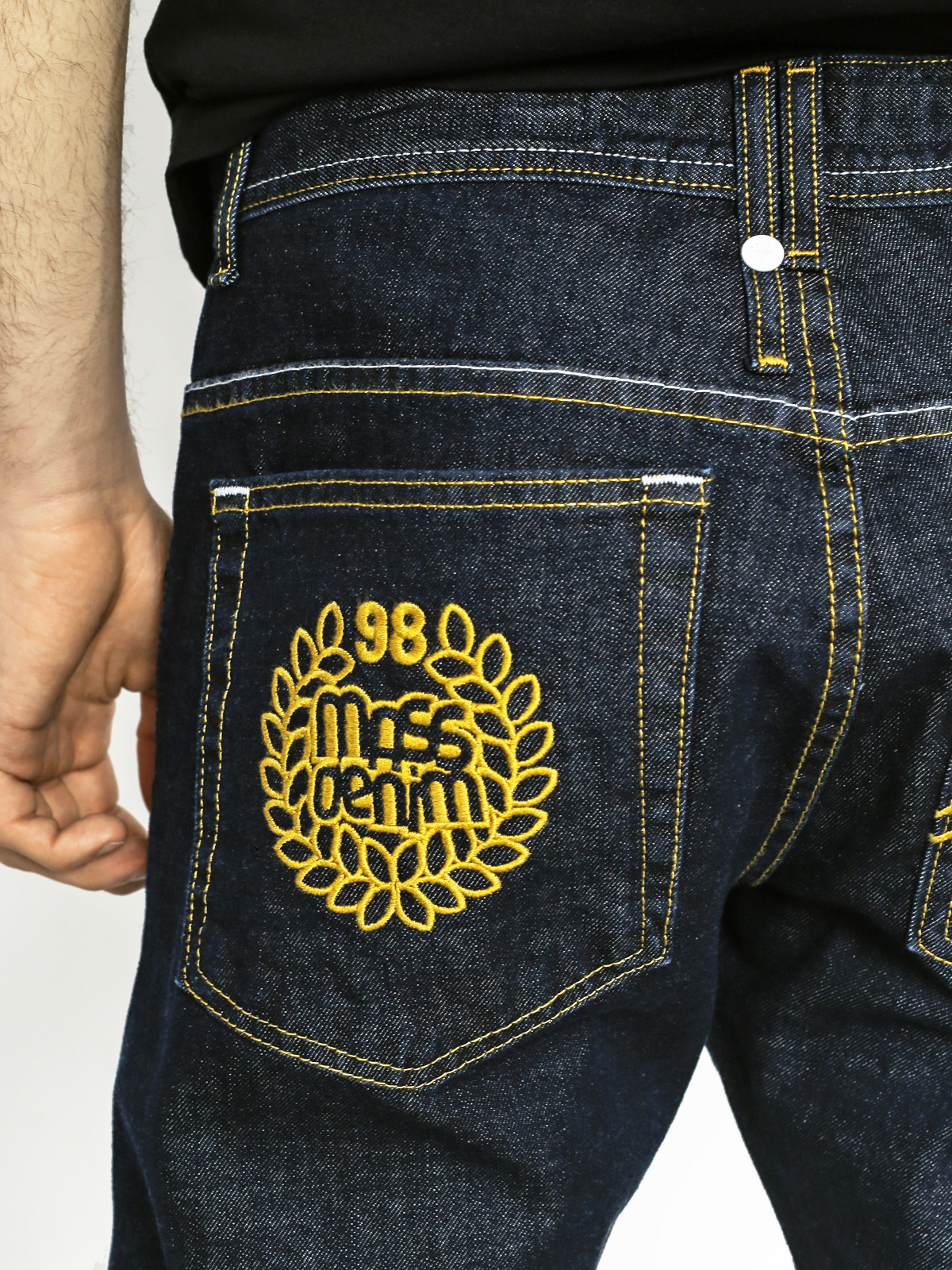 Kalhoty MassDnm Legendary Straight Fit (dark navy)