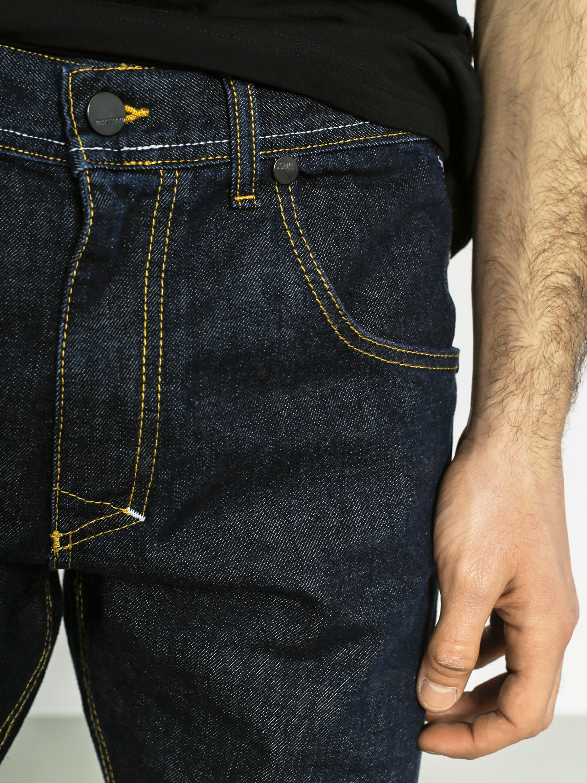 Kalhoty MassDnm Legendary Straight Fit (dark navy)