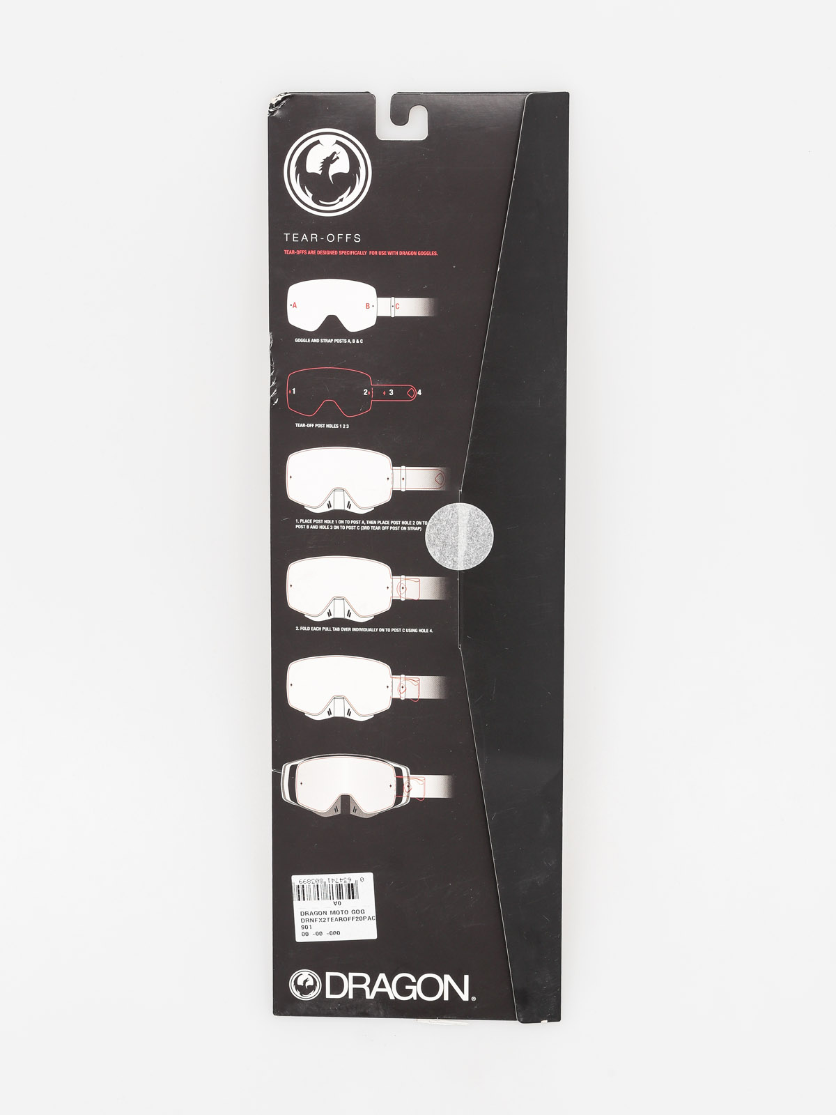 Dragon Szybka do gogli Zrywki  NFX2 (tear off 20 pack)