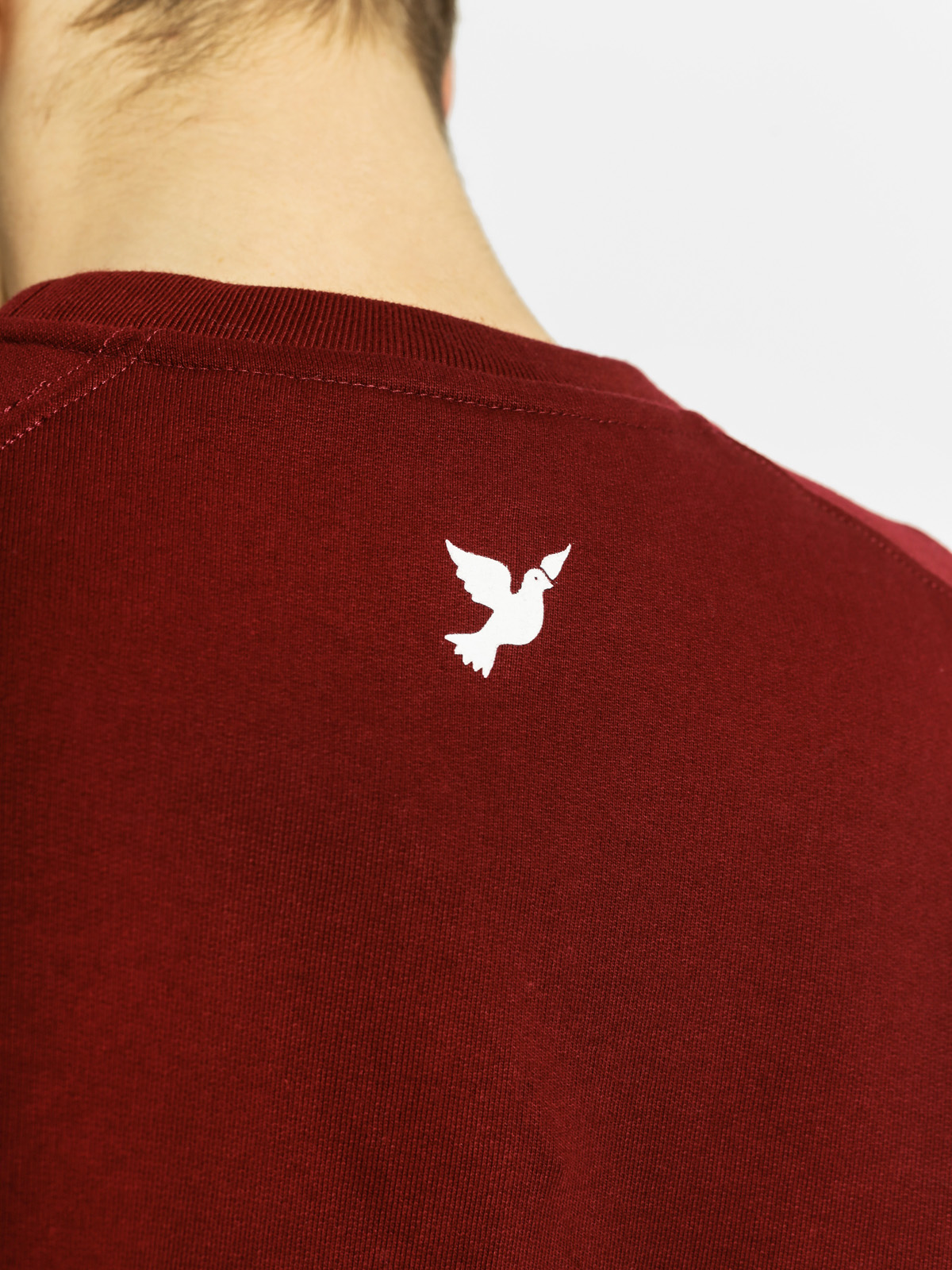 Mikina Nervous Scratch Crew (maroon)
