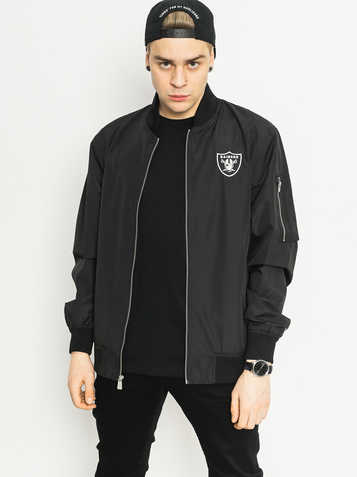 Bunda New Era Concrete Bomber Oakland Raiders (black)