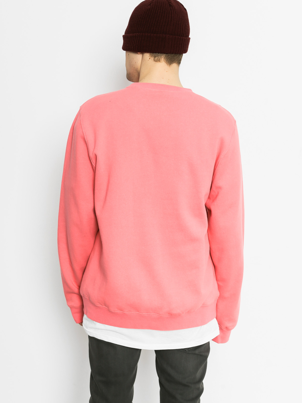 Mikina Stussy Felt App (dark pink)