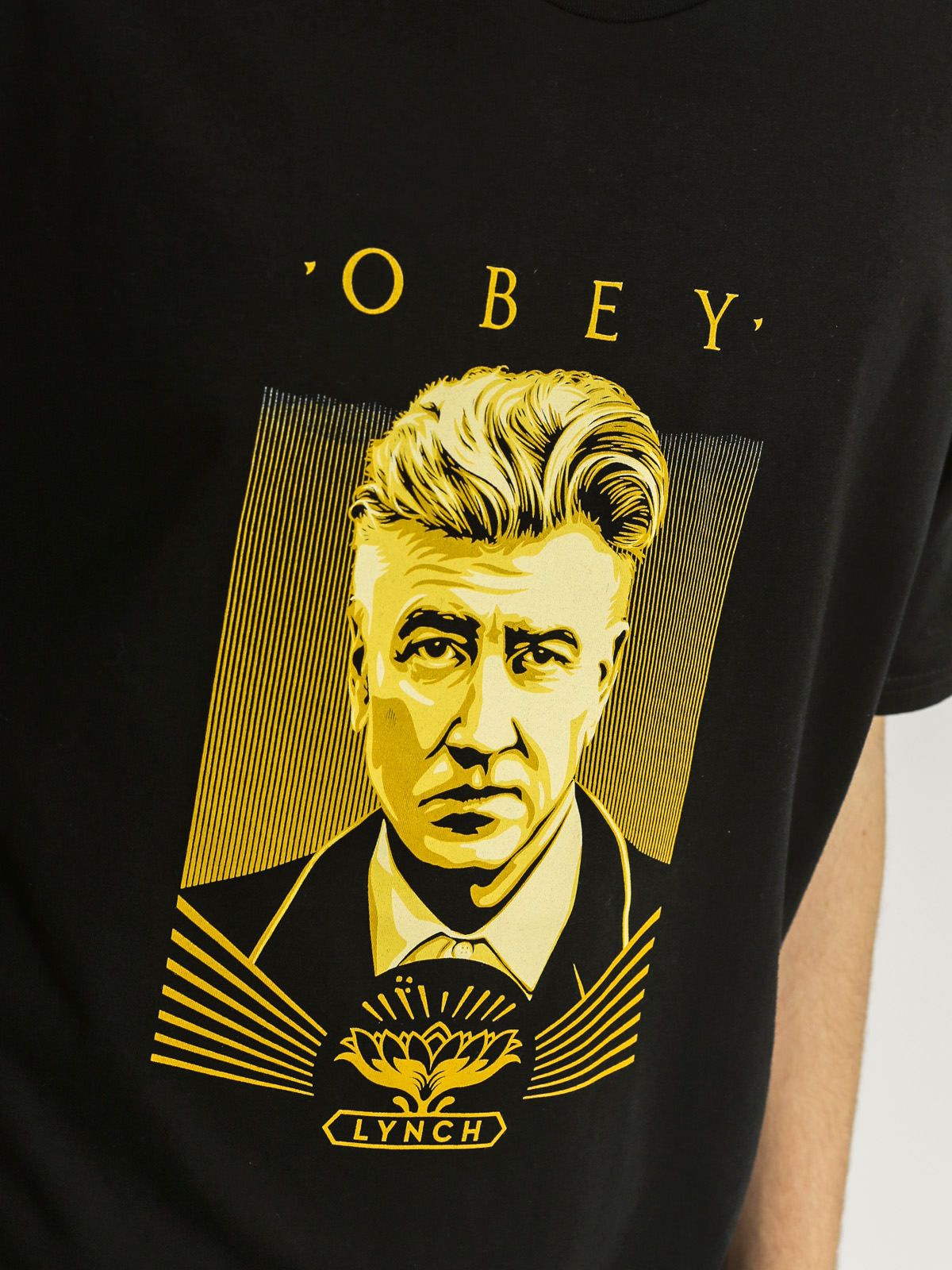 Tričko OBEY David Lynch (black)
