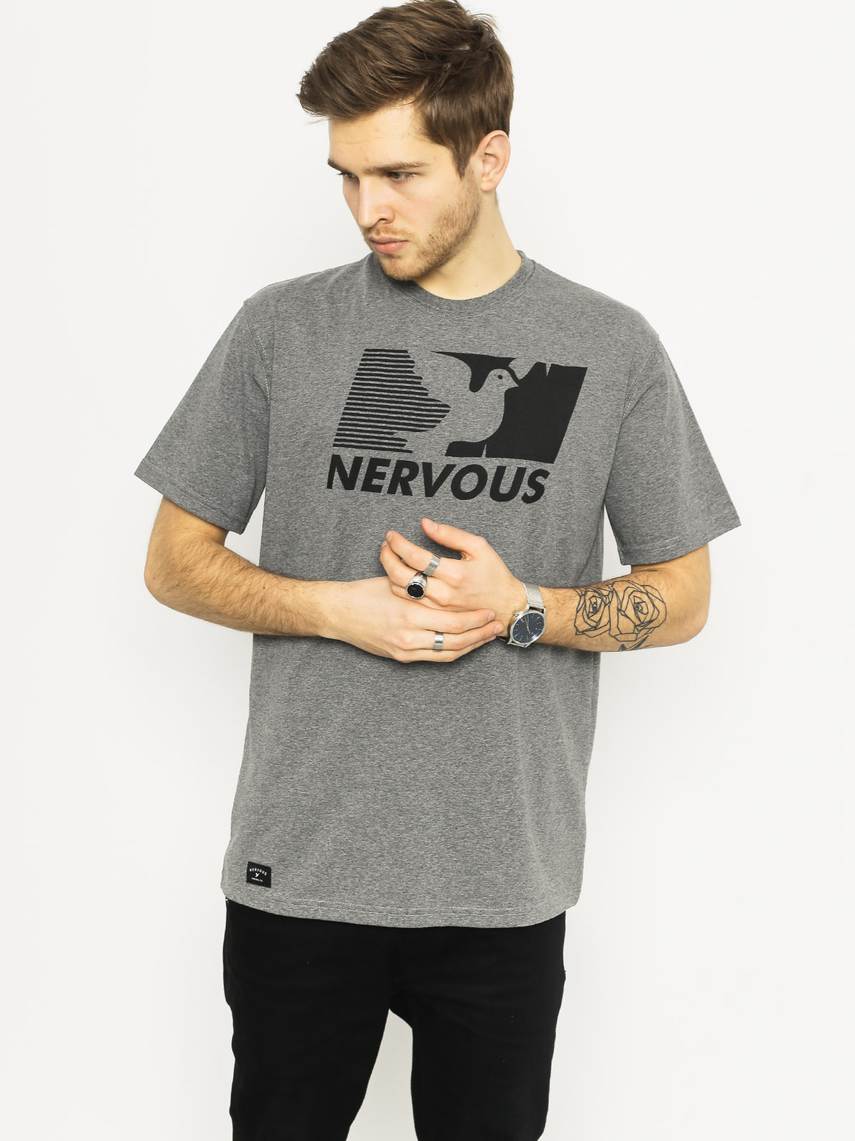 Tričko Nervous Broadcast (grey)