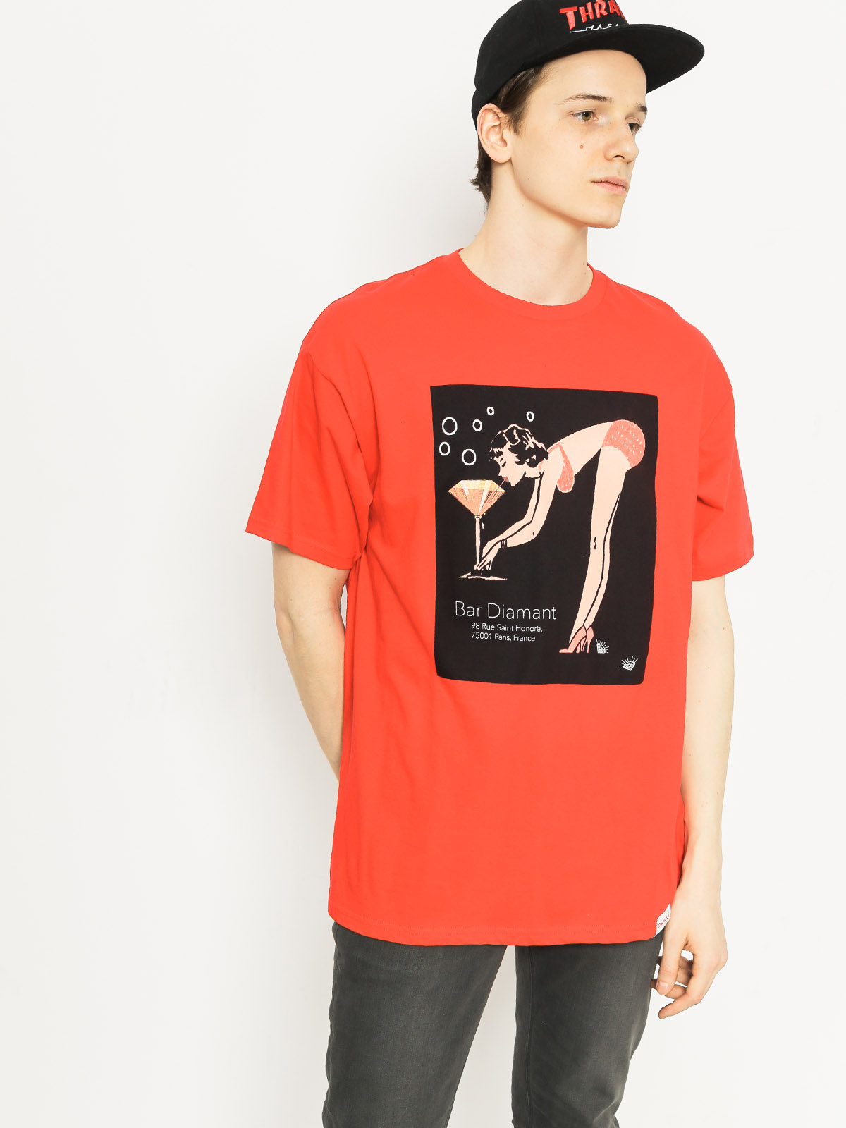 Tričko Diamond Supply Co. Bar Diamant (red)