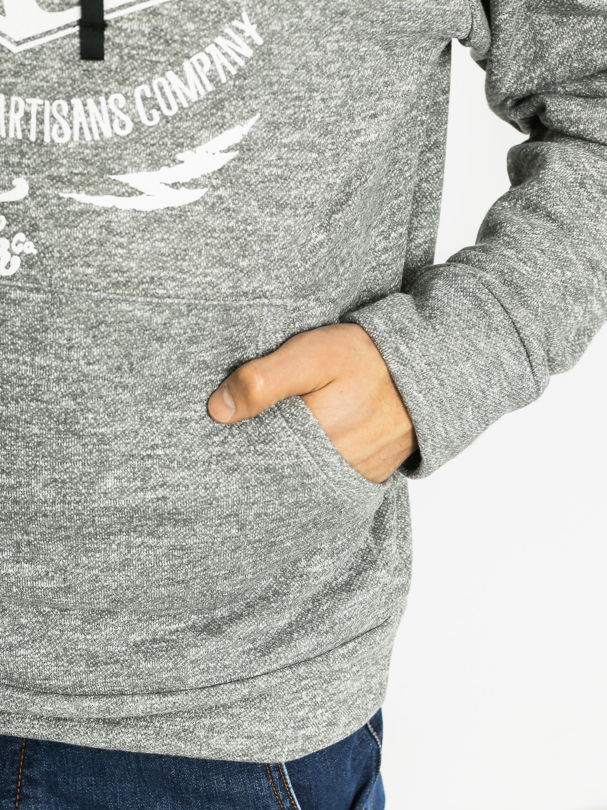 Mikina s kapucí Turbokolor Tk HD (heather grey)