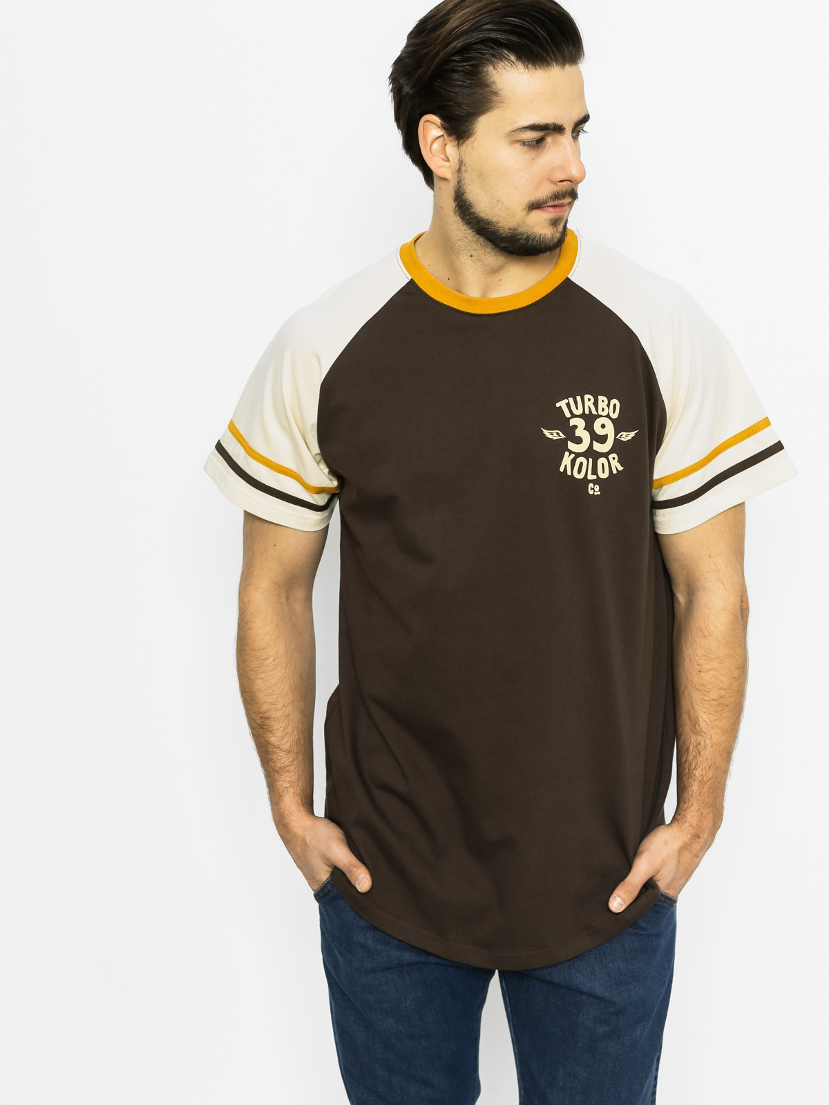 Tričko Turbokolor Old School (brown)