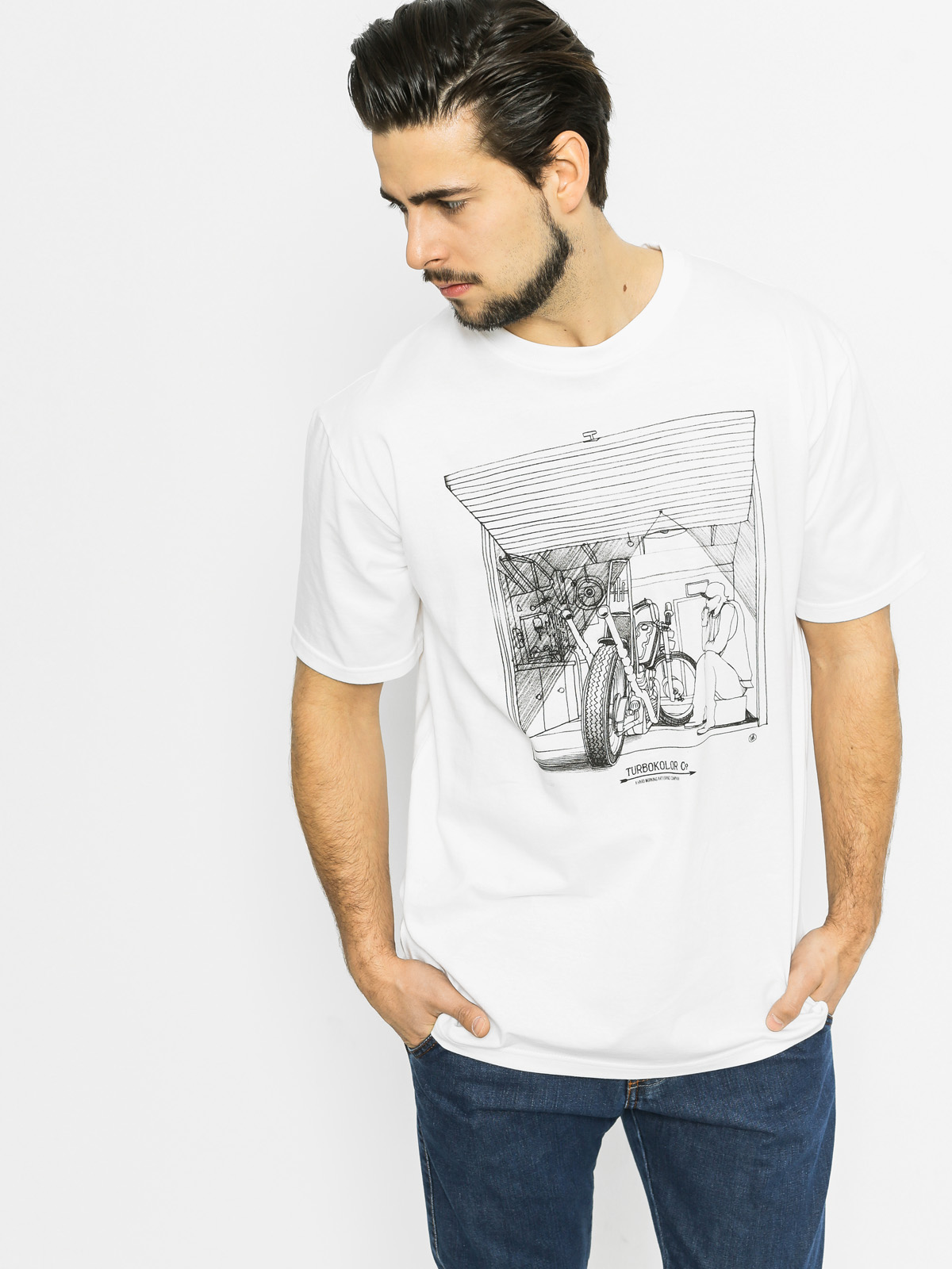 Tričko Turbokolor Will Barras (white)