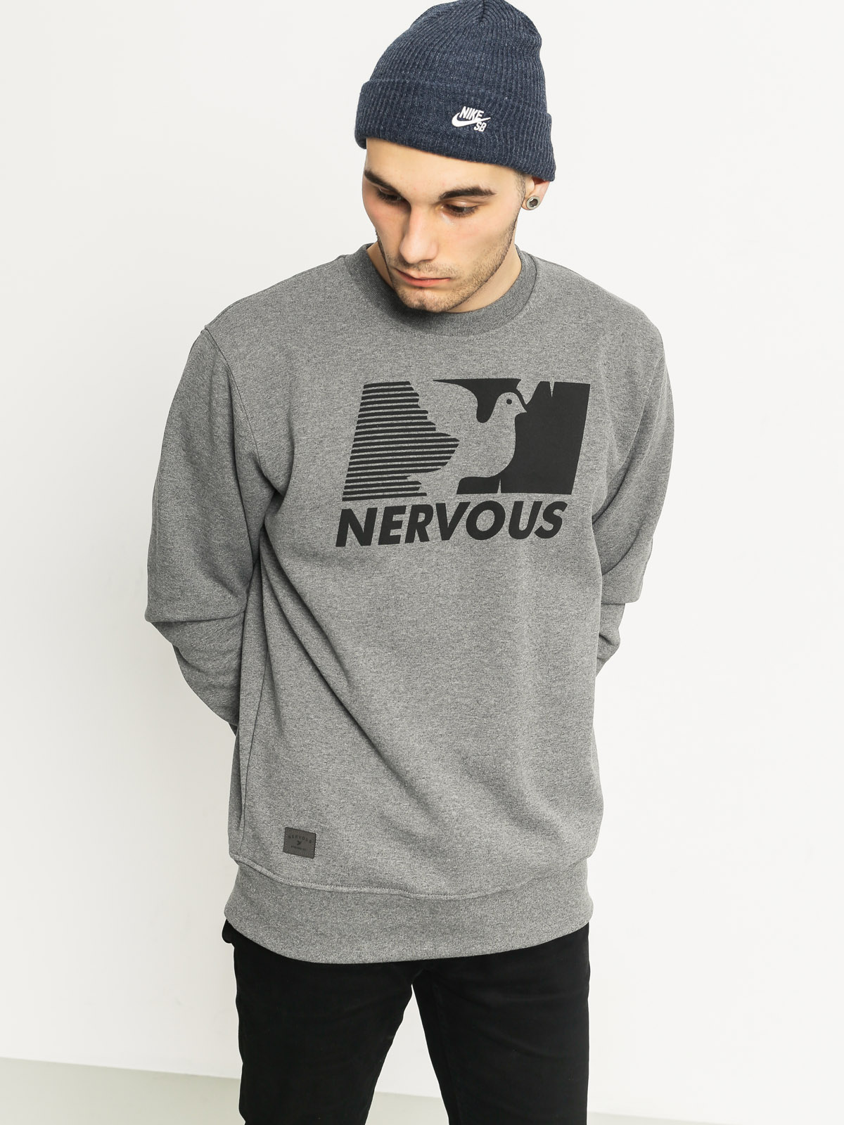 Mikina Nervous Broadcast Crew (grey)