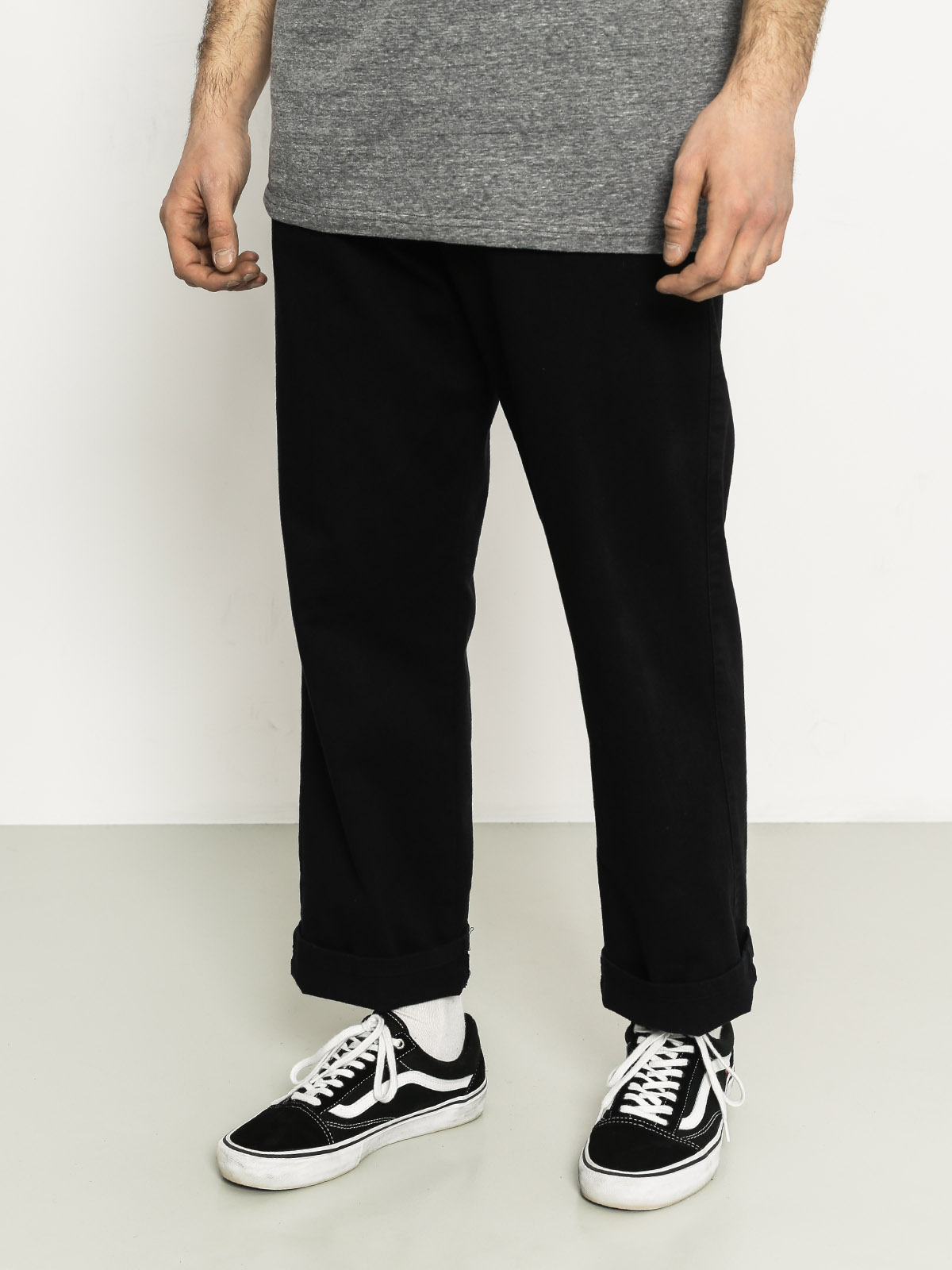 Kalhoty Turbokolor Streetsweepers Stretch Chinos (black)