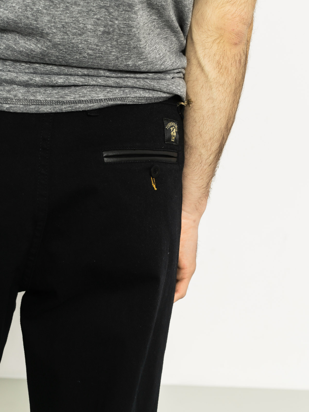 Kalhoty Turbokolor Streetsweepers Stretch Chinos (black)