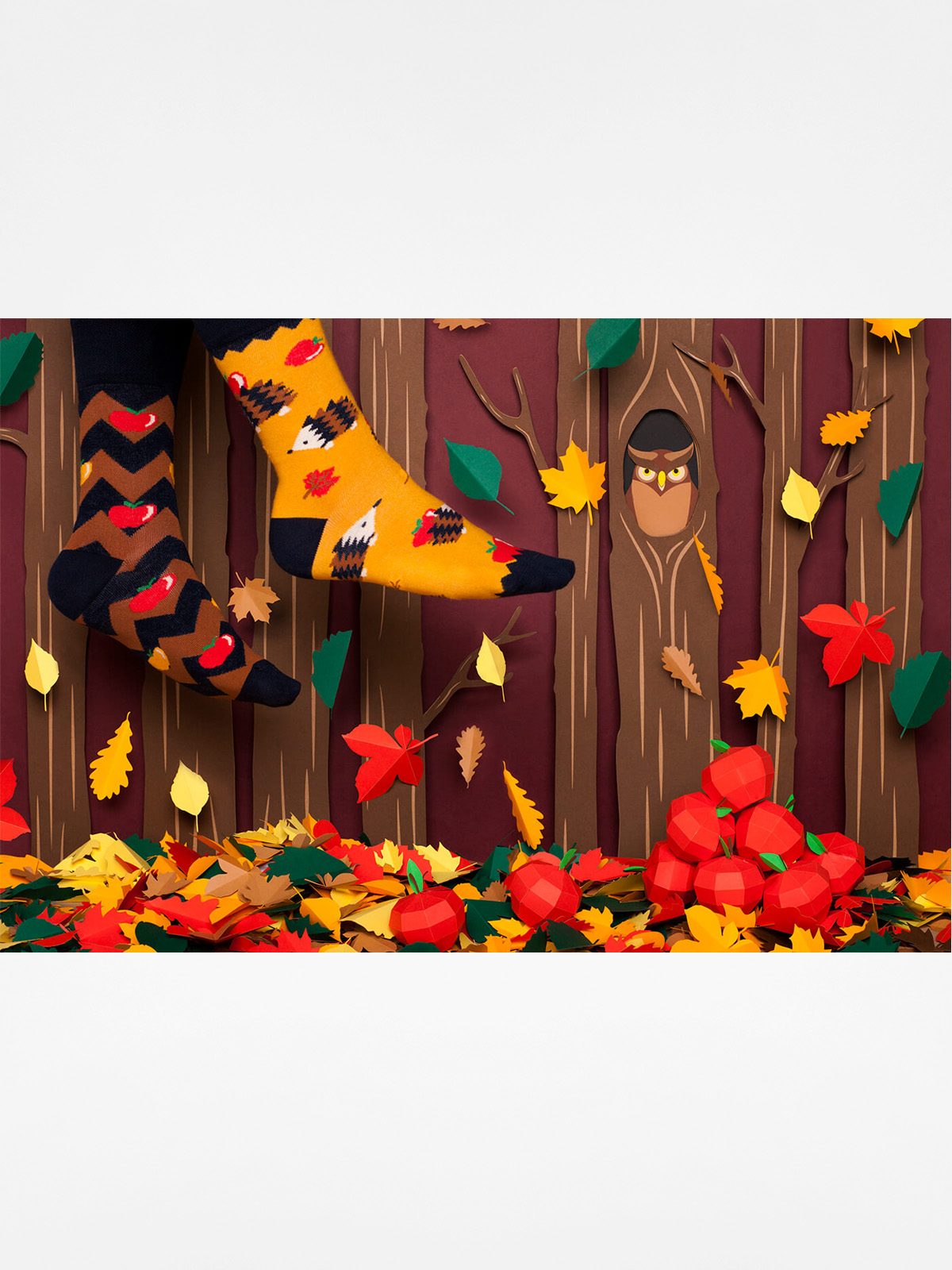 Ponožky Many Mornings Apple Hedgehog (yellow/brown)