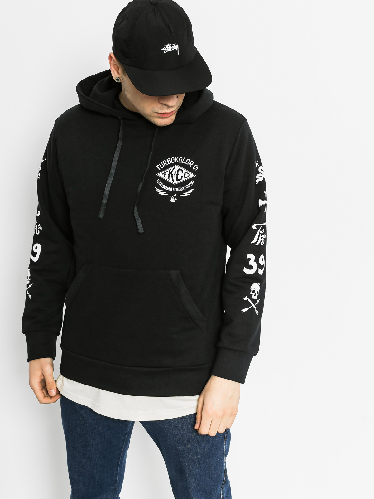 Mikina s kapucí Turbokolor Tk HD (black)