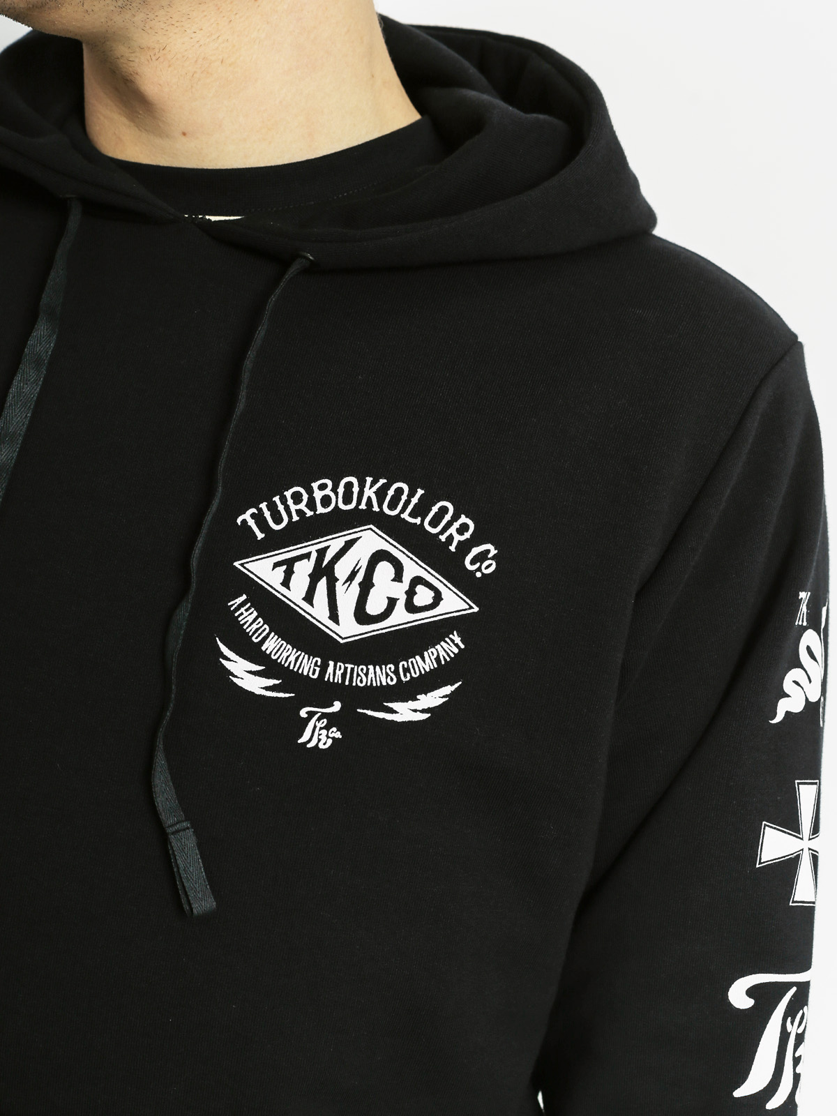 Mikina s kapucí Turbokolor Tk HD (black)