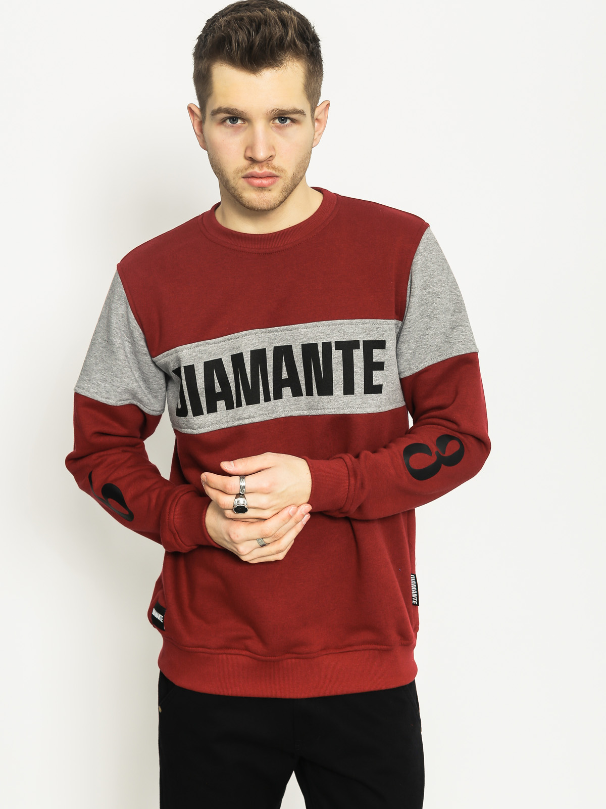 Mikina Diamante Wear Block (burgund)