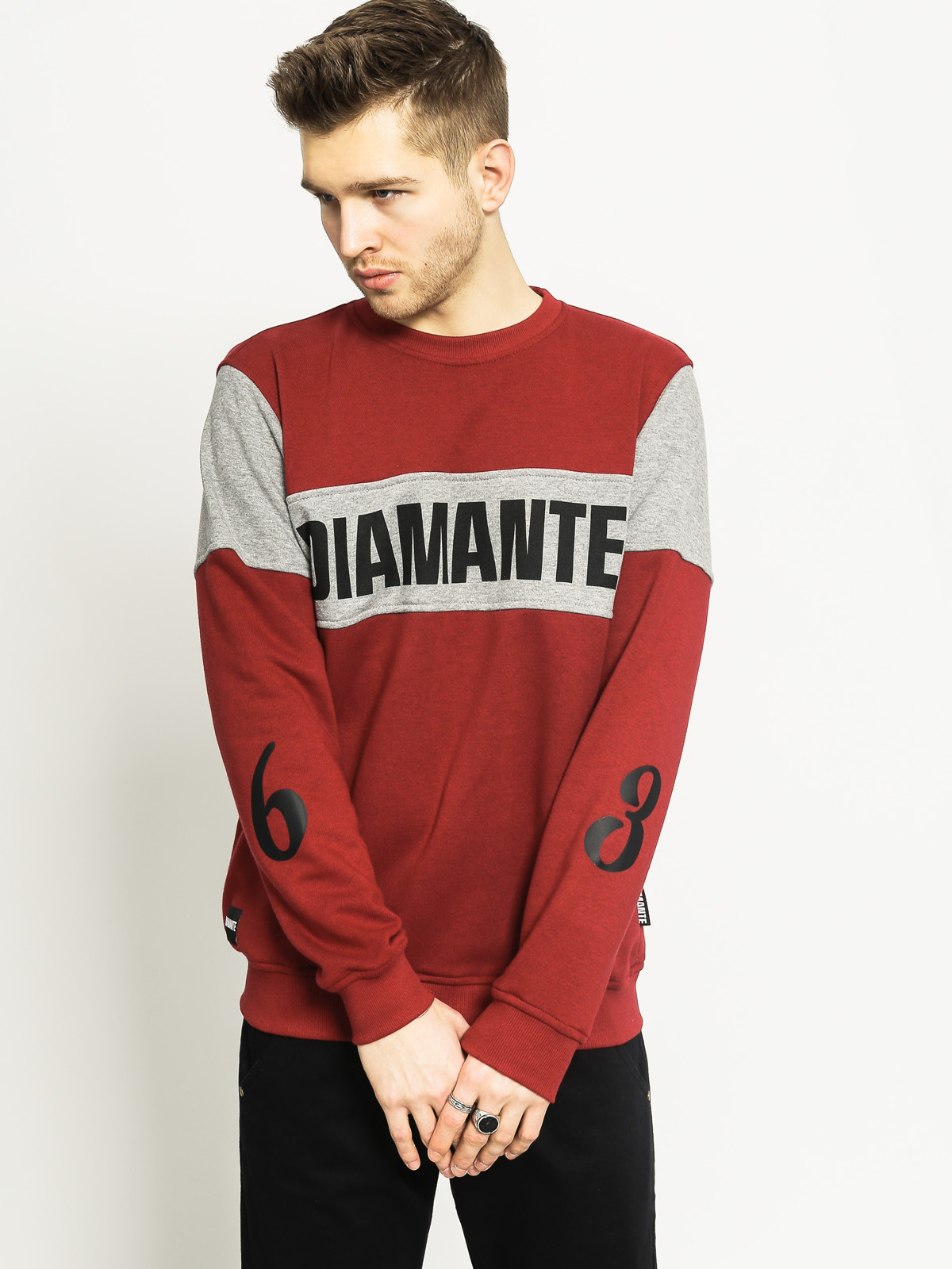 Mikina Diamante Wear Block (burgund)