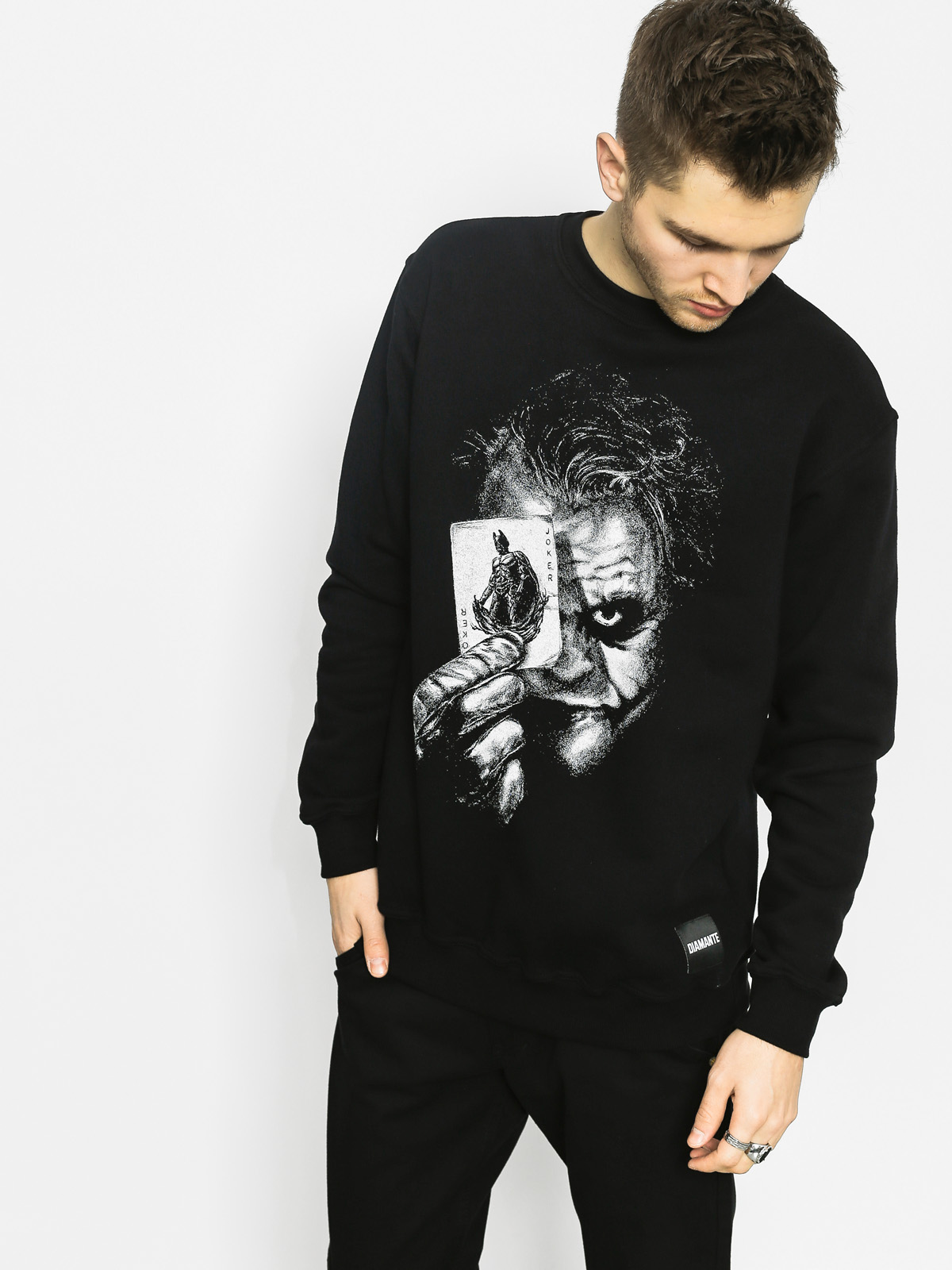 Mikina Diamante Wear Why So Serious Joker Hero (black)