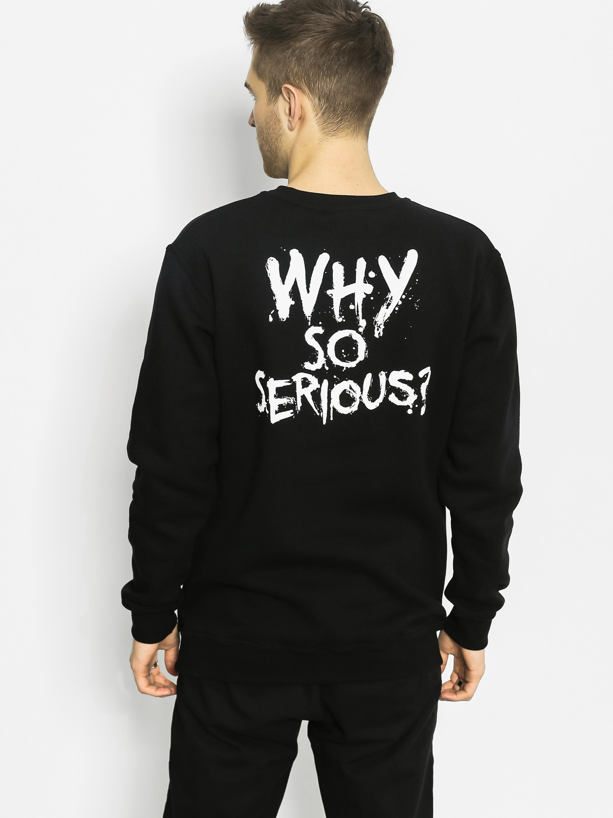 Mikina Diamante Wear Why So Serious Joker Hero (black)