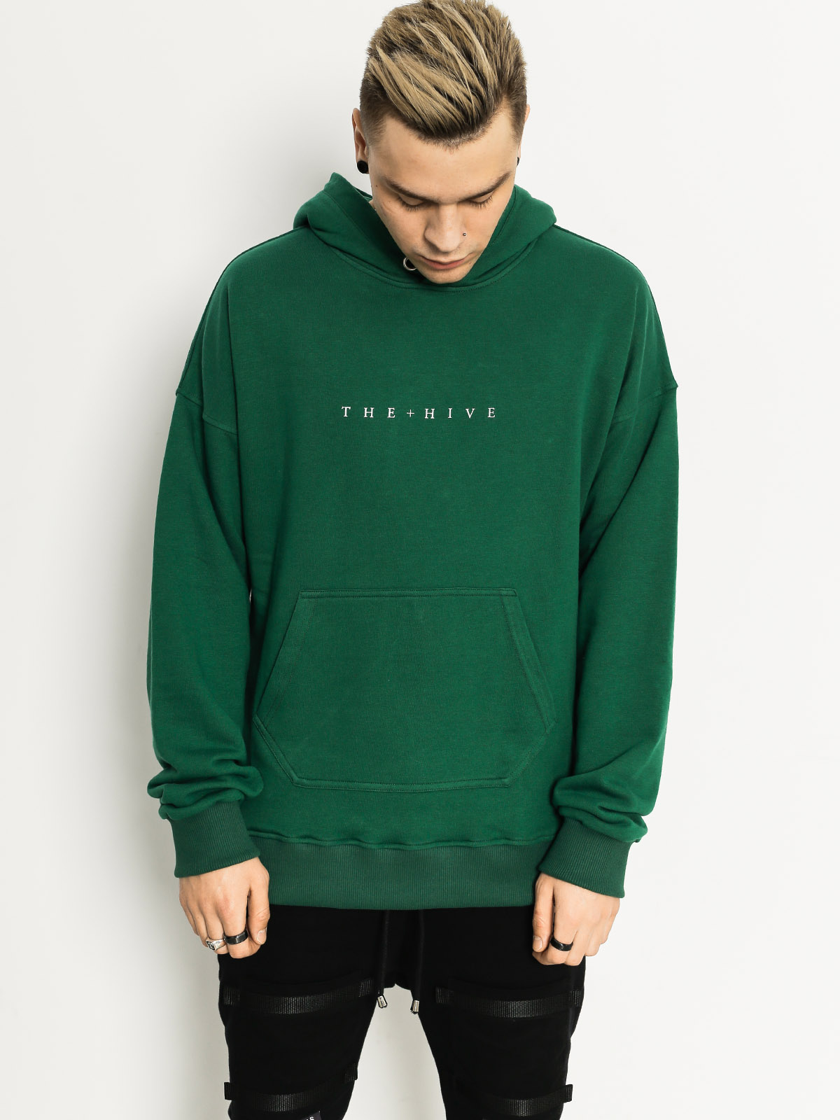 Mikina s kapucí The Hive Hive HD (bottle green)