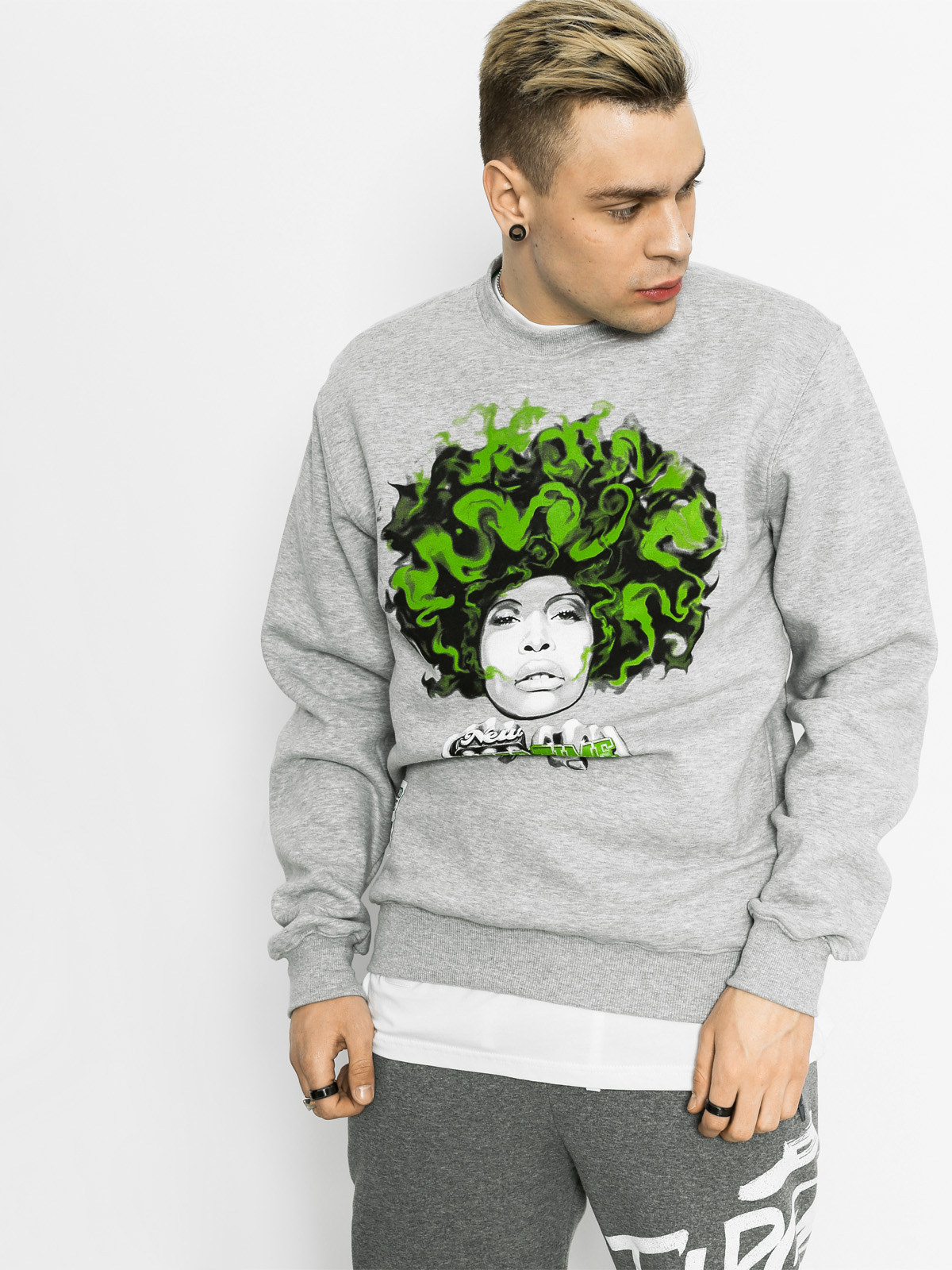 Mikina MassDnm Lady In Green (grey)