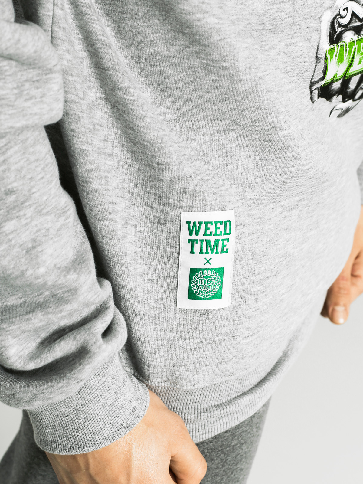 Mikina MassDnm Lady In Green (grey)