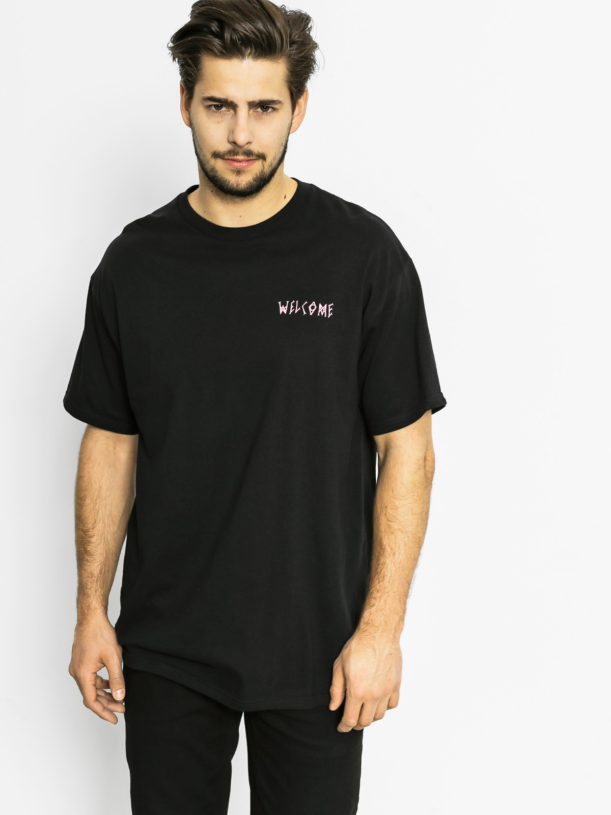 Tričko Welcome Latiin Talisman (black/pink/white)